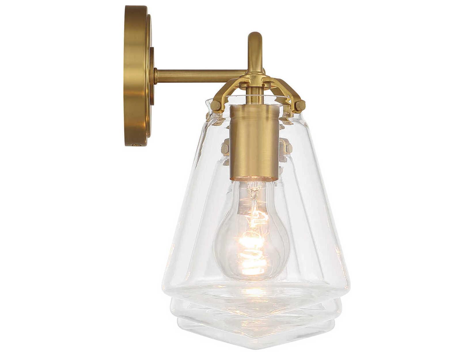 Crystorama Voss 3-Light Luxe Gold Vanity Light