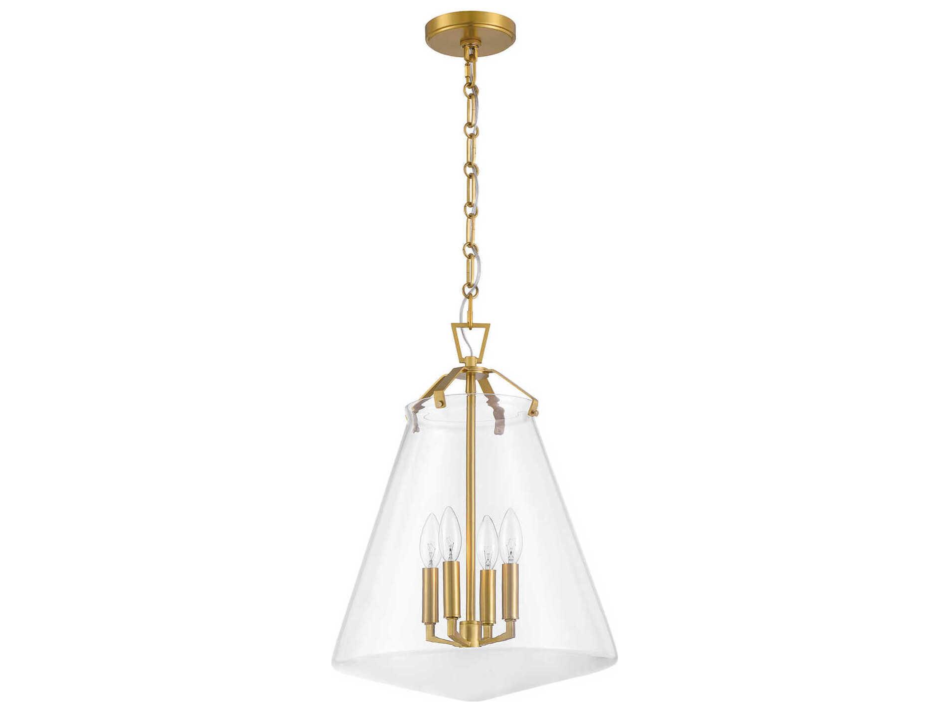 Crystorama Voss 4-Light Luxe Gold Pendant