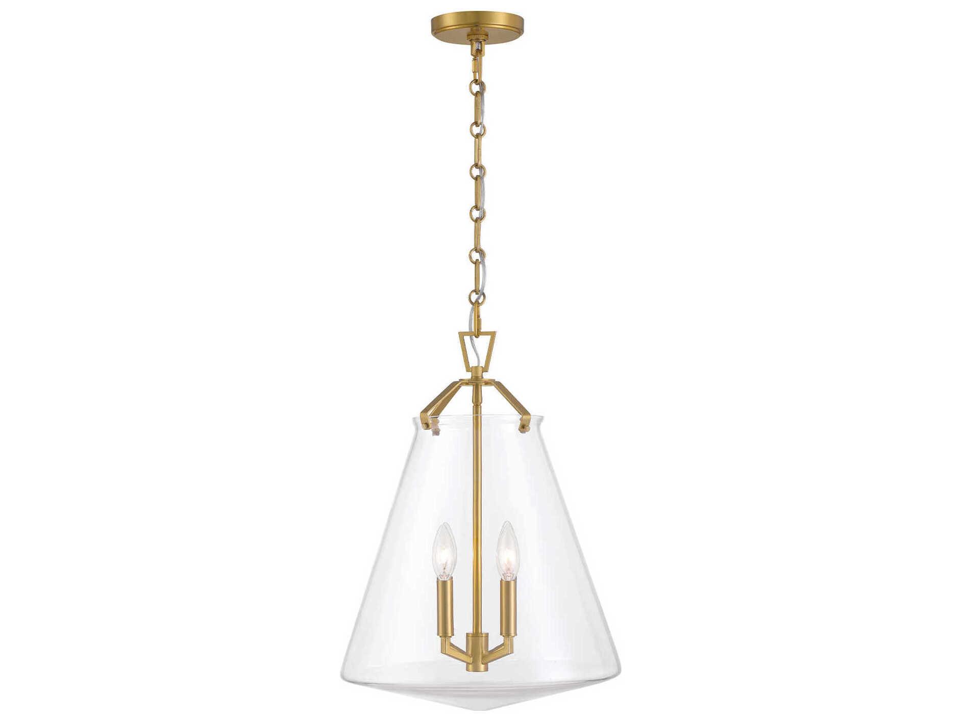 Crystorama Voss 4-Light Luxe Gold Pendant