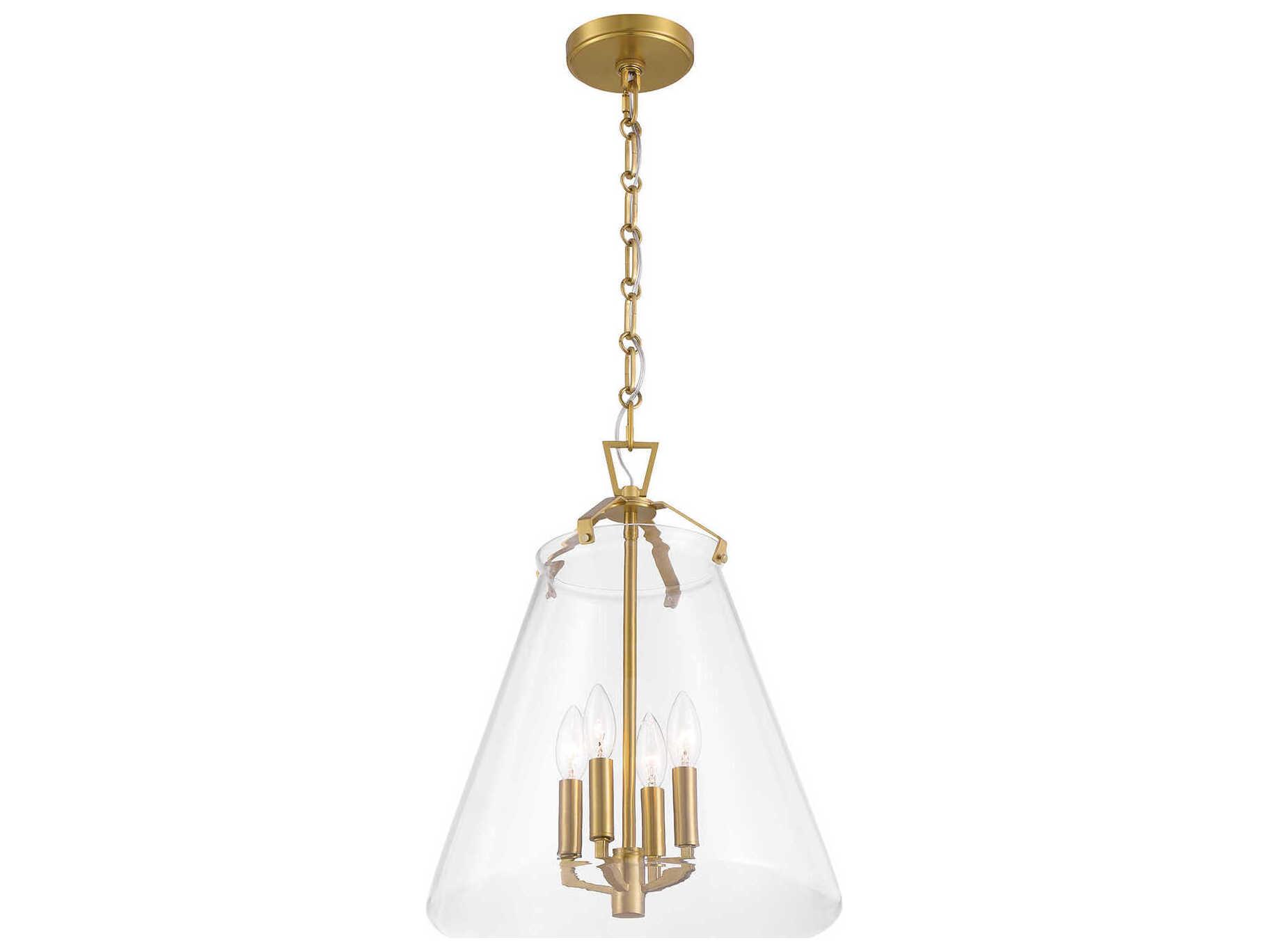 Crystorama Voss 4-Light Luxe Gold Pendant
