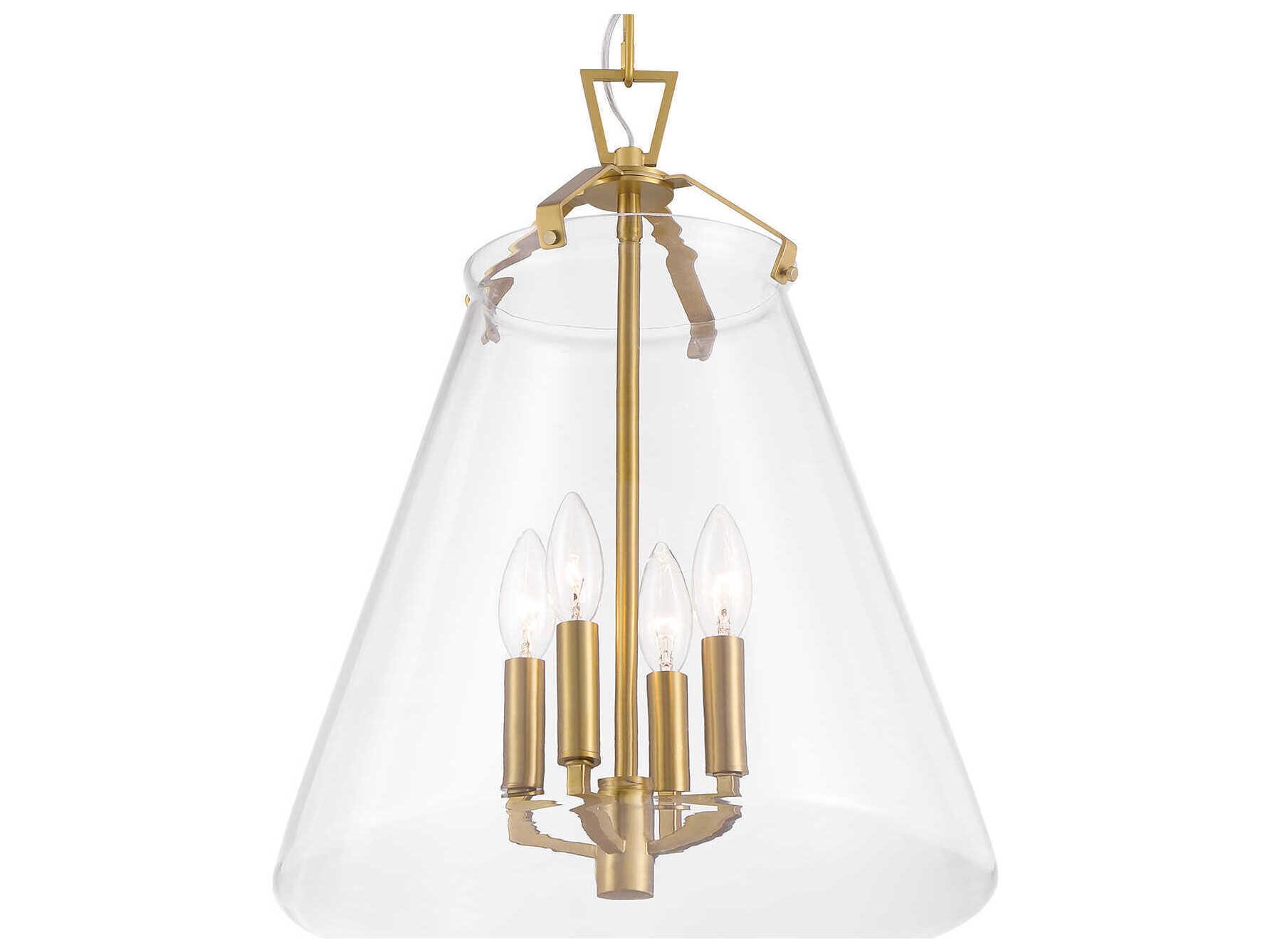 Crystorama Voss 4-Light Luxe Gold Pendant