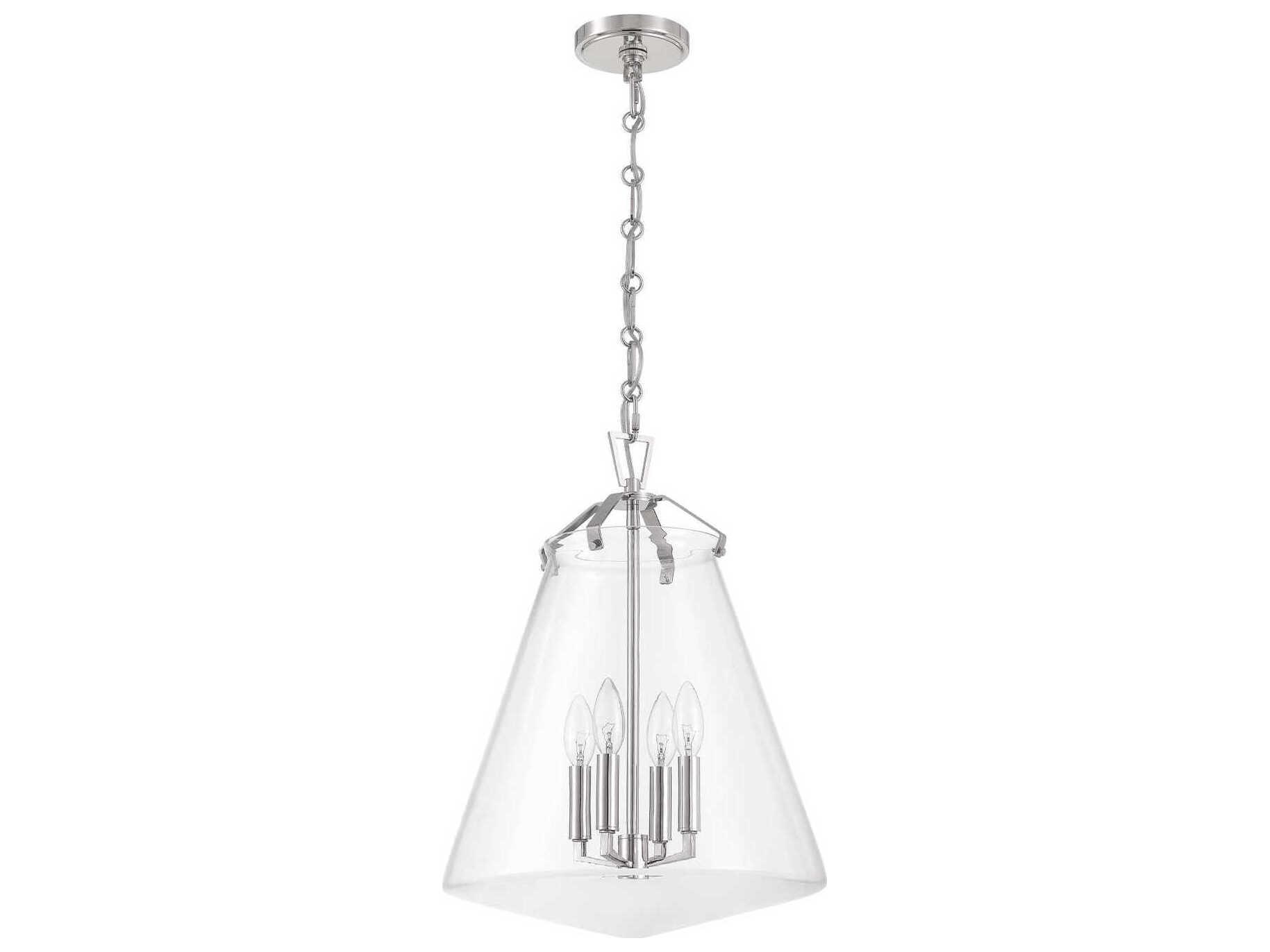 Crystorama Voss 4-Light Polished Nickel Pendant