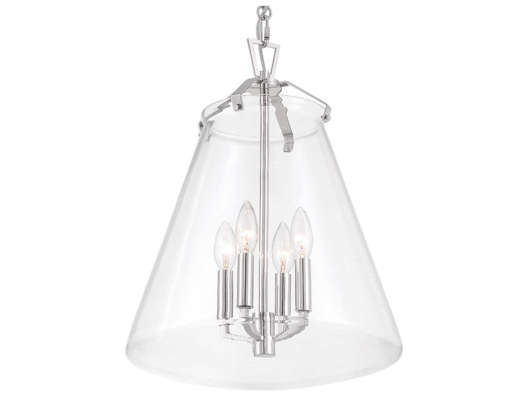 Crystorama Voss 4-Light Polished Nickel Pendant