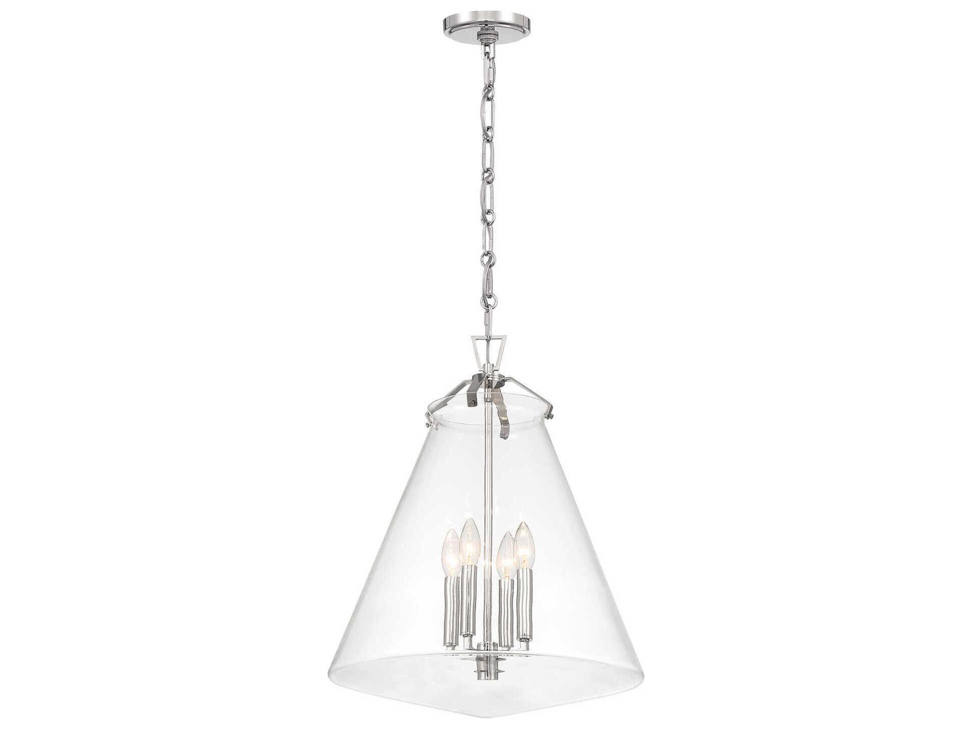 Crystorama Voss 4-Light Polished Nickel Pendant