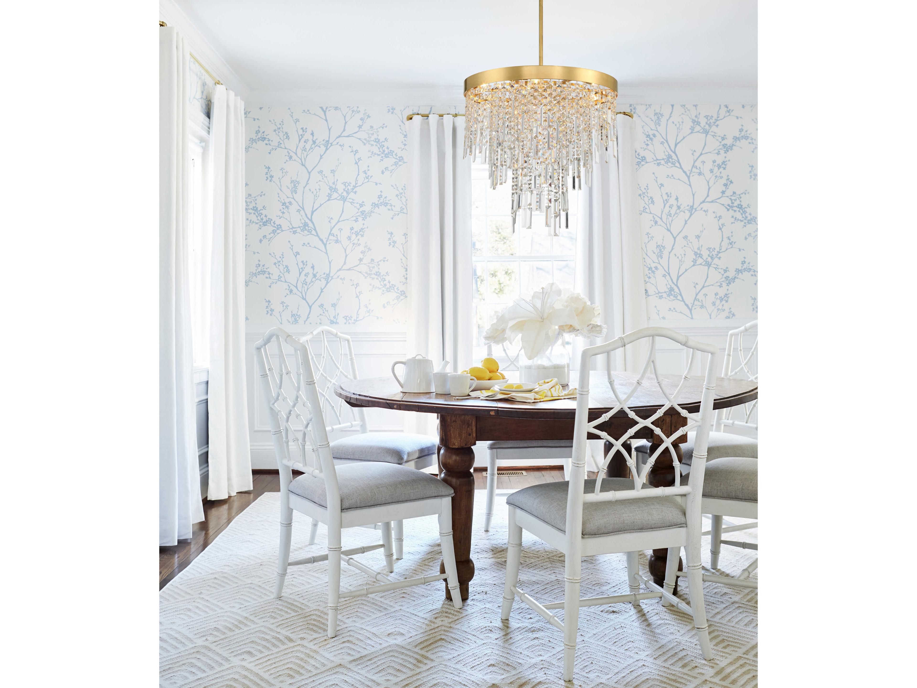 Crystorama Winfield 6-Light Antique Gold Crystal Pendant