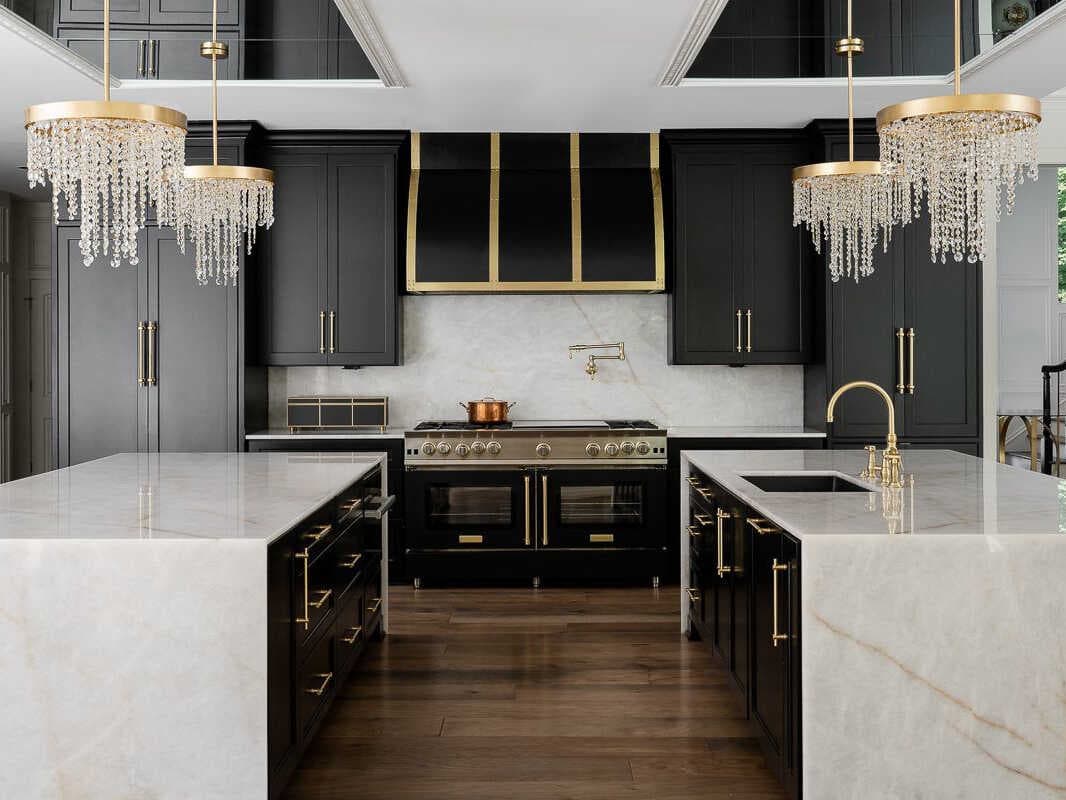 Crystorama Winham 6-Light Antique Gold Clear Crystal Pendant