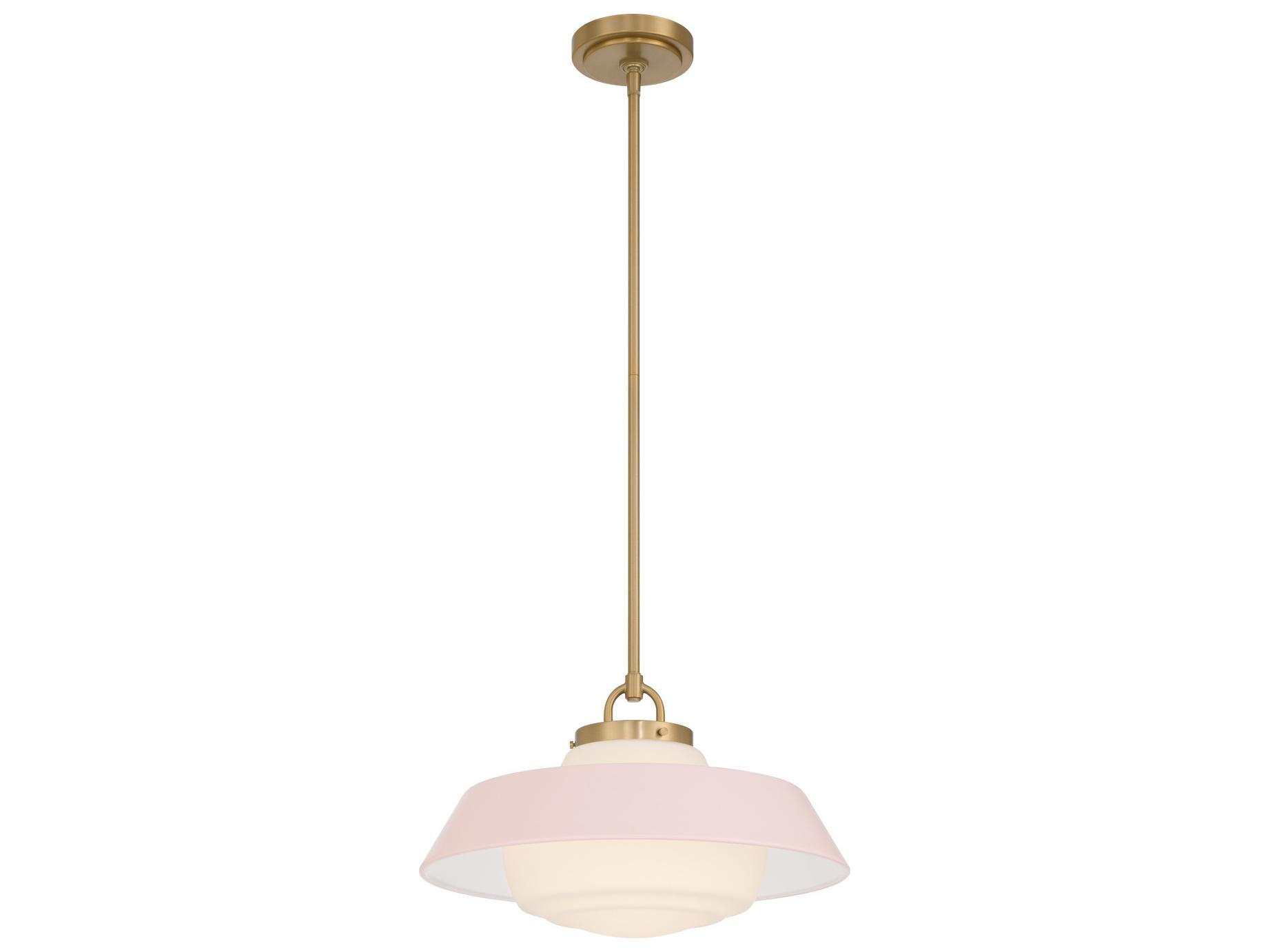 Crystorama Xander 1-Light Pink Pendant