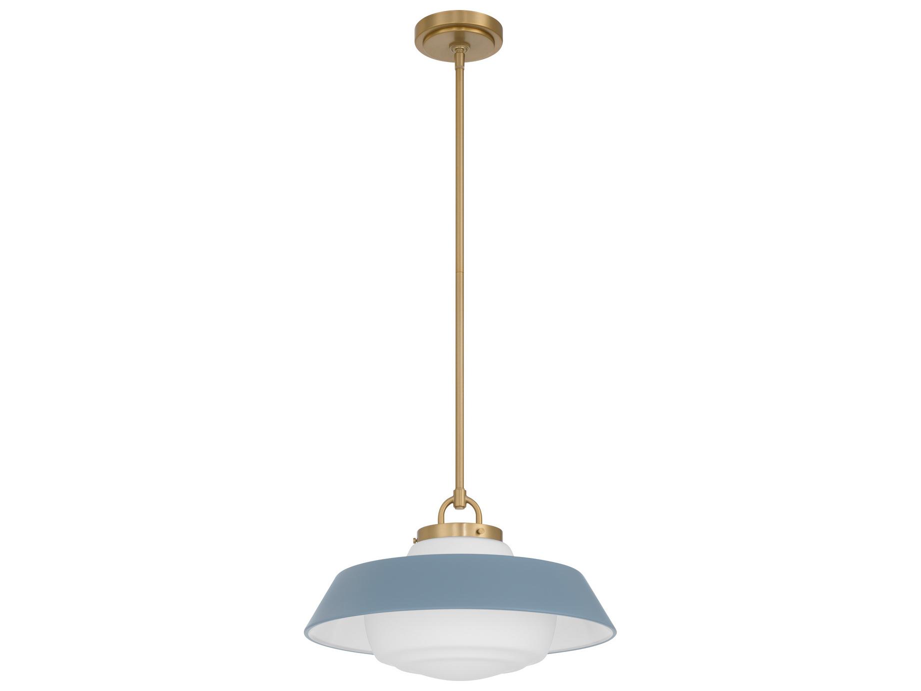 Crystorama Xander 1-Light Blue Pendant