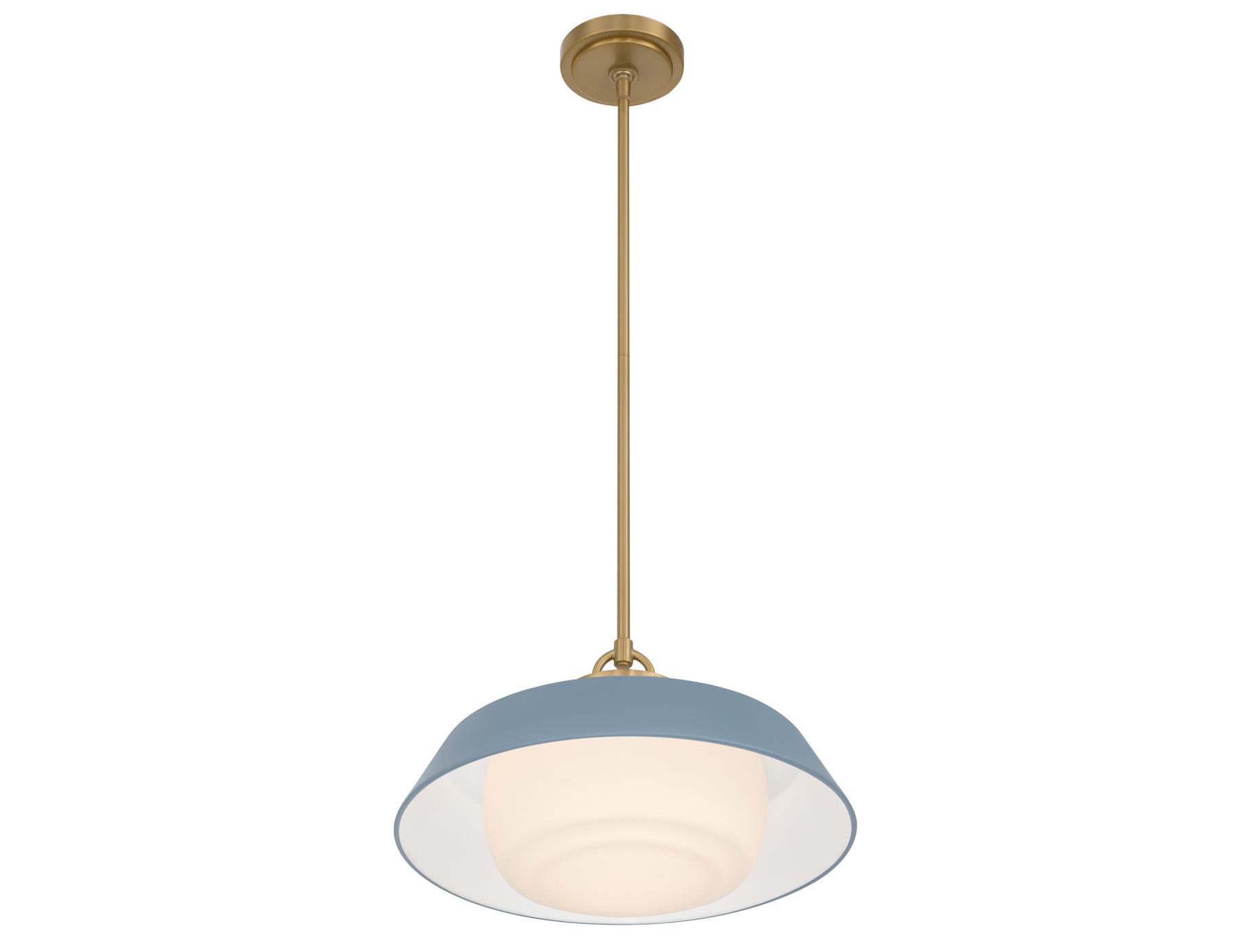 Crystorama Xander 1-Light Blue Pendant