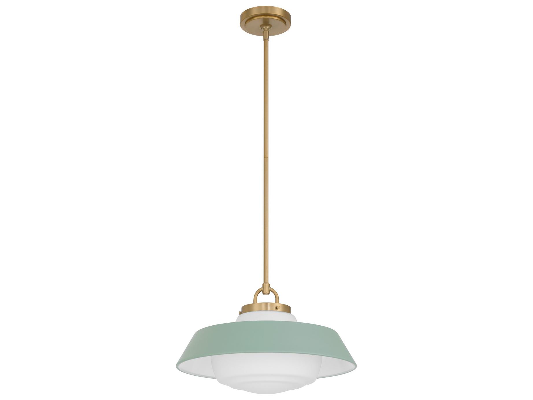 Crystorama Xander 1-Light Green Pendant