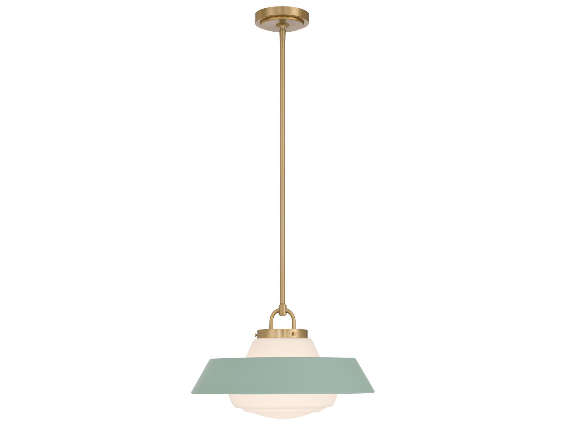 Crystorama Xander 1-Light Green Pendant