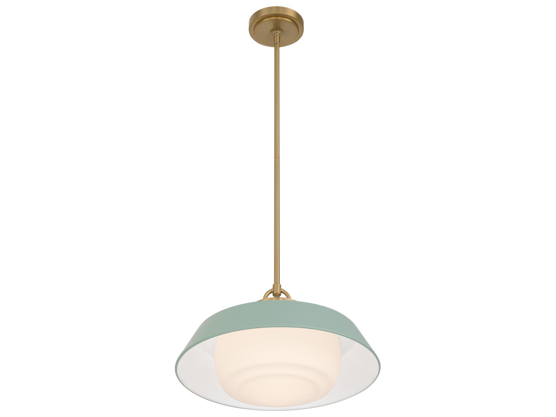 Crystorama Xander 1-Light Green Pendant