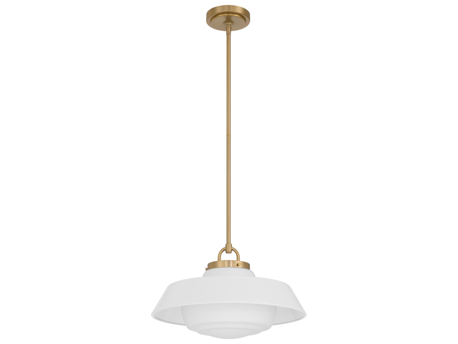 Crystorama Xander 1-Light White Pendant