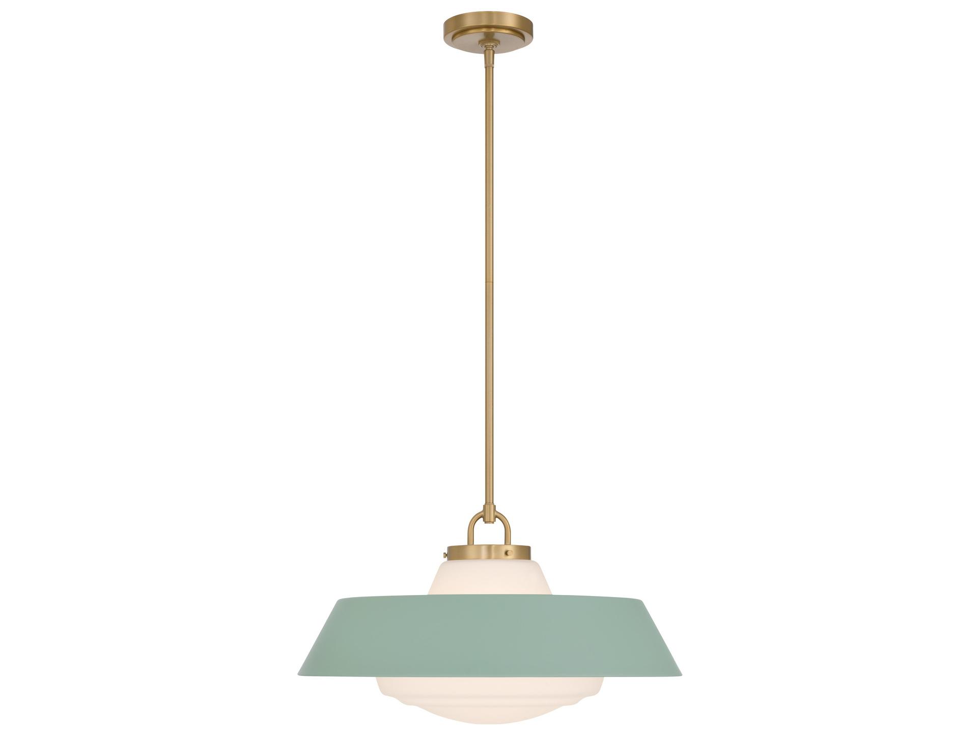 Crystorama Xander 3-Light Green Pendant