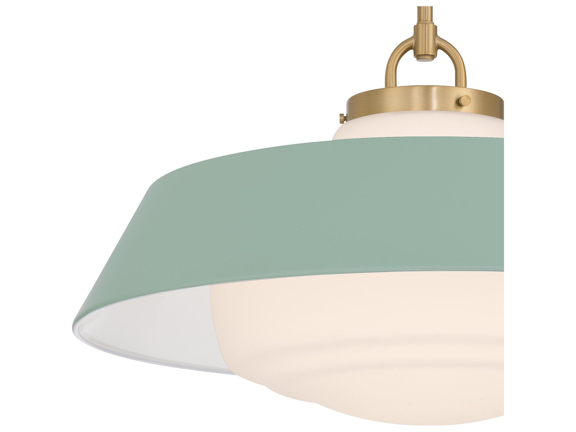 Crystorama Xander 3-Light Green Pendant