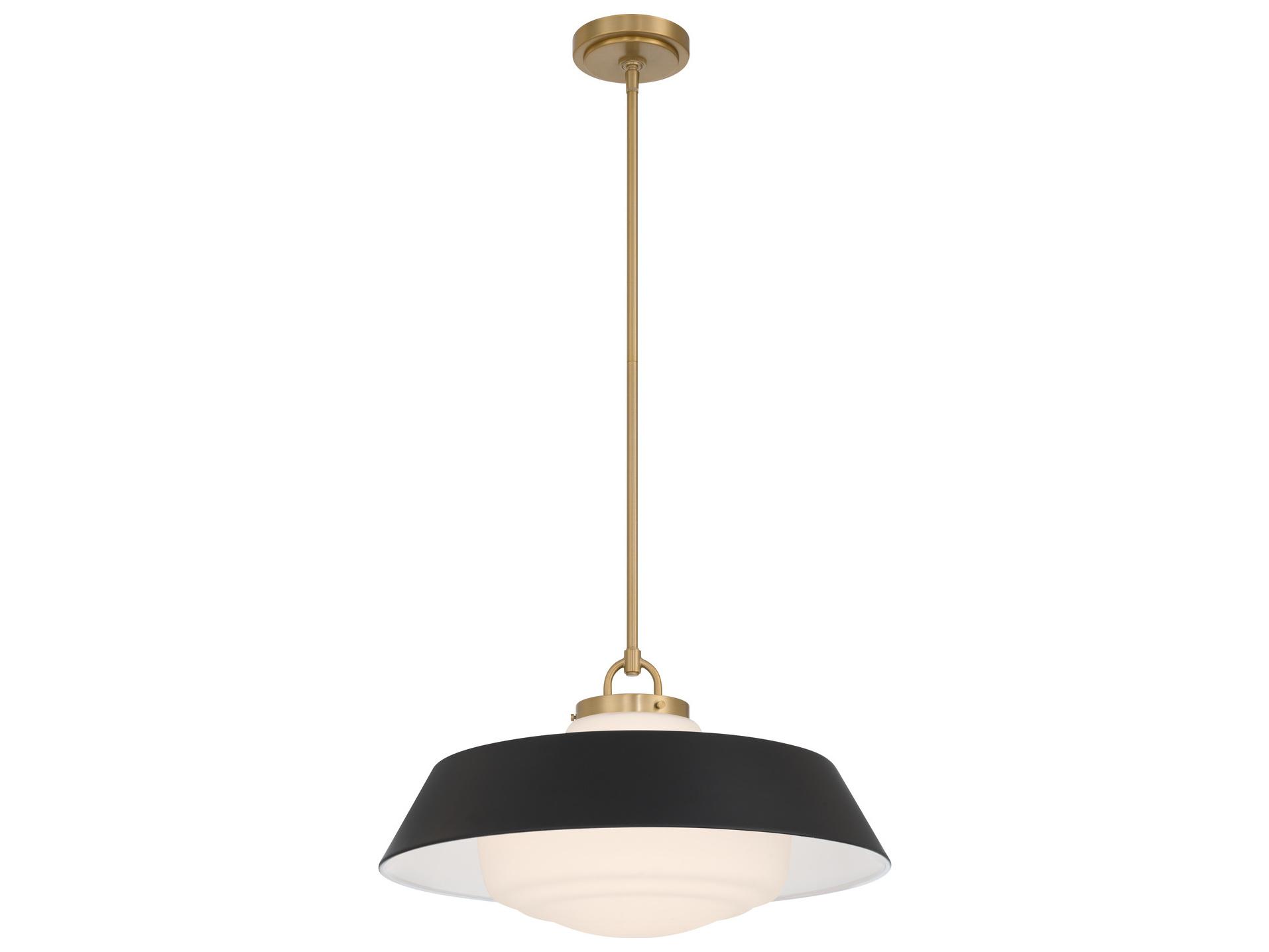 Crystorama Xander 3-Light Black Pendant