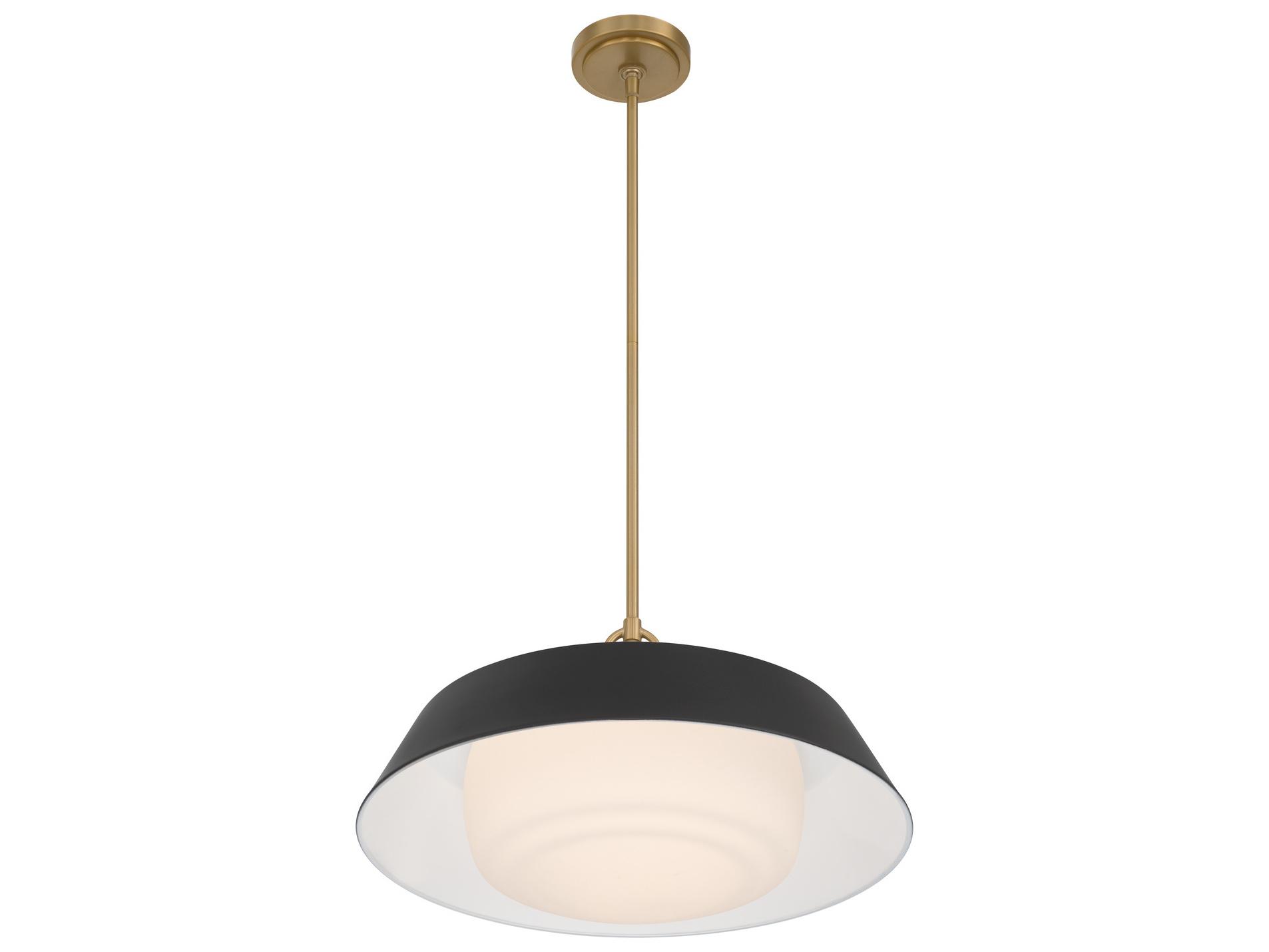 Crystorama Xander 3-Light Black Pendant