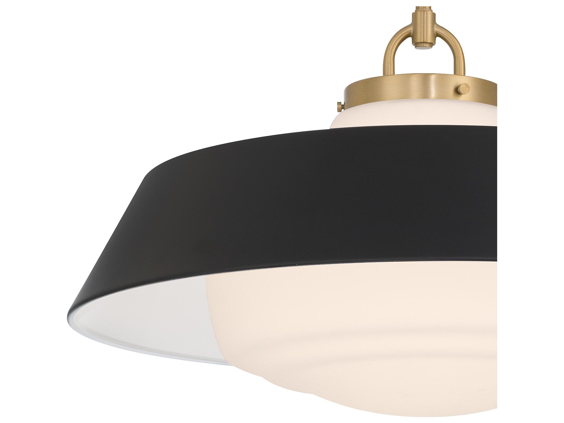 Crystorama Xander 3-Light Black Pendant