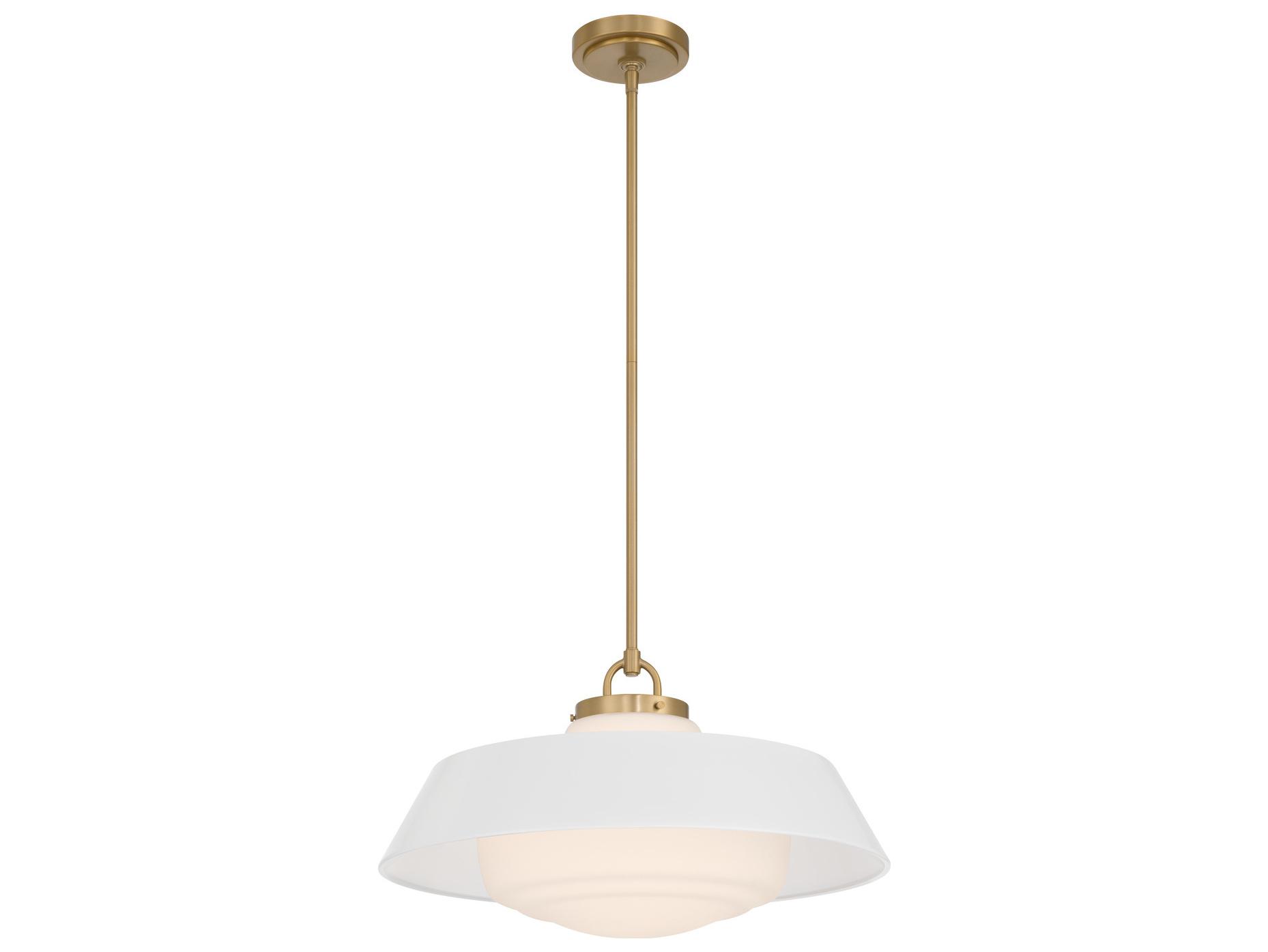 Crystorama Xander 3-Light White Pendant