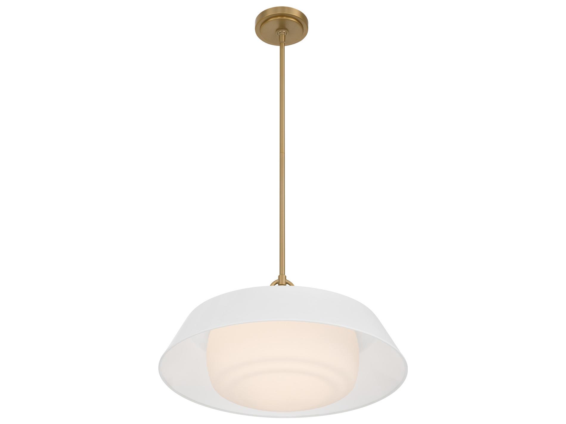 Crystorama Xander 3-Light White Pendant