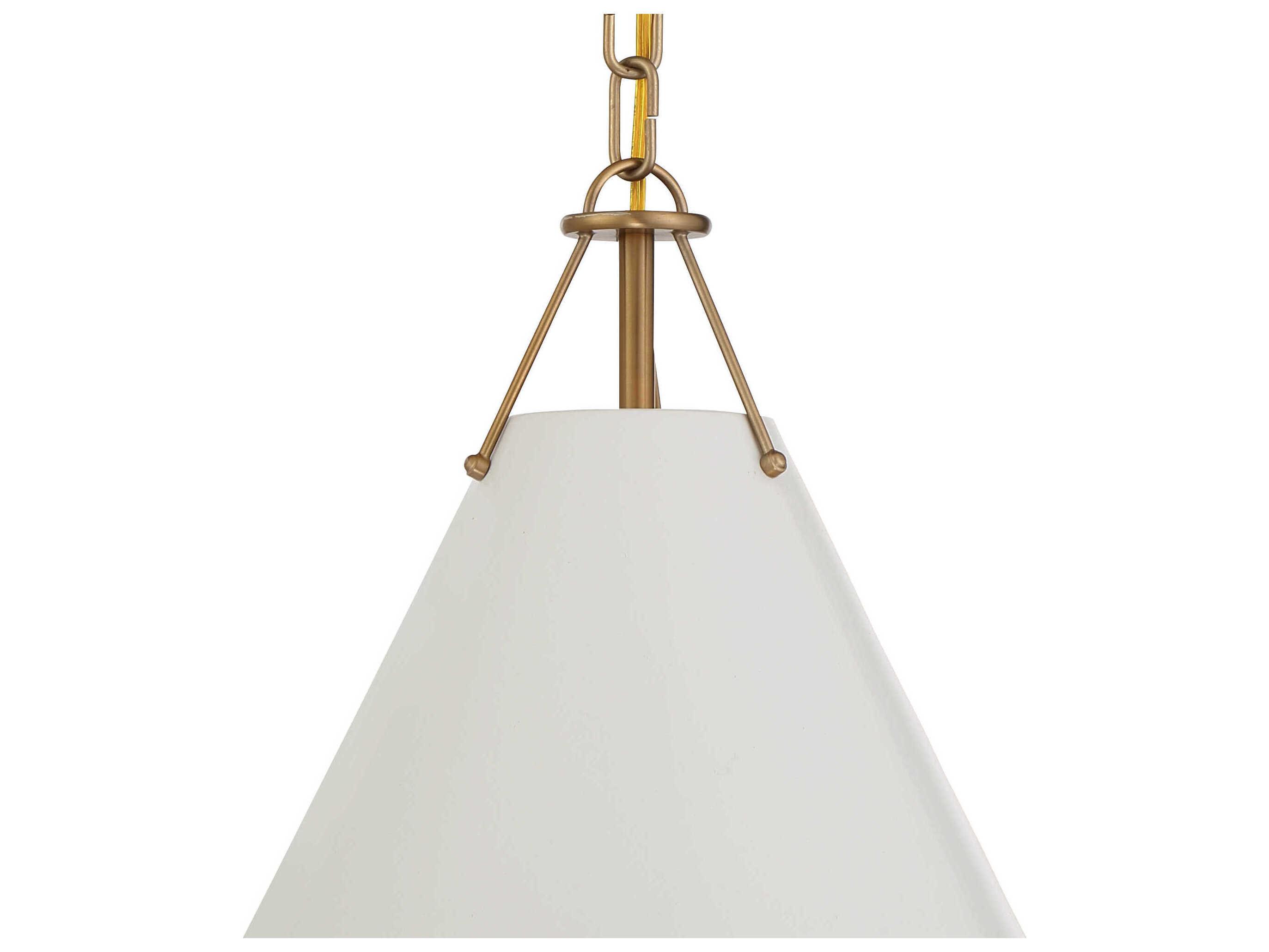 Crystorama Xavier 1-Light Vibrant Gold Mini Pendant