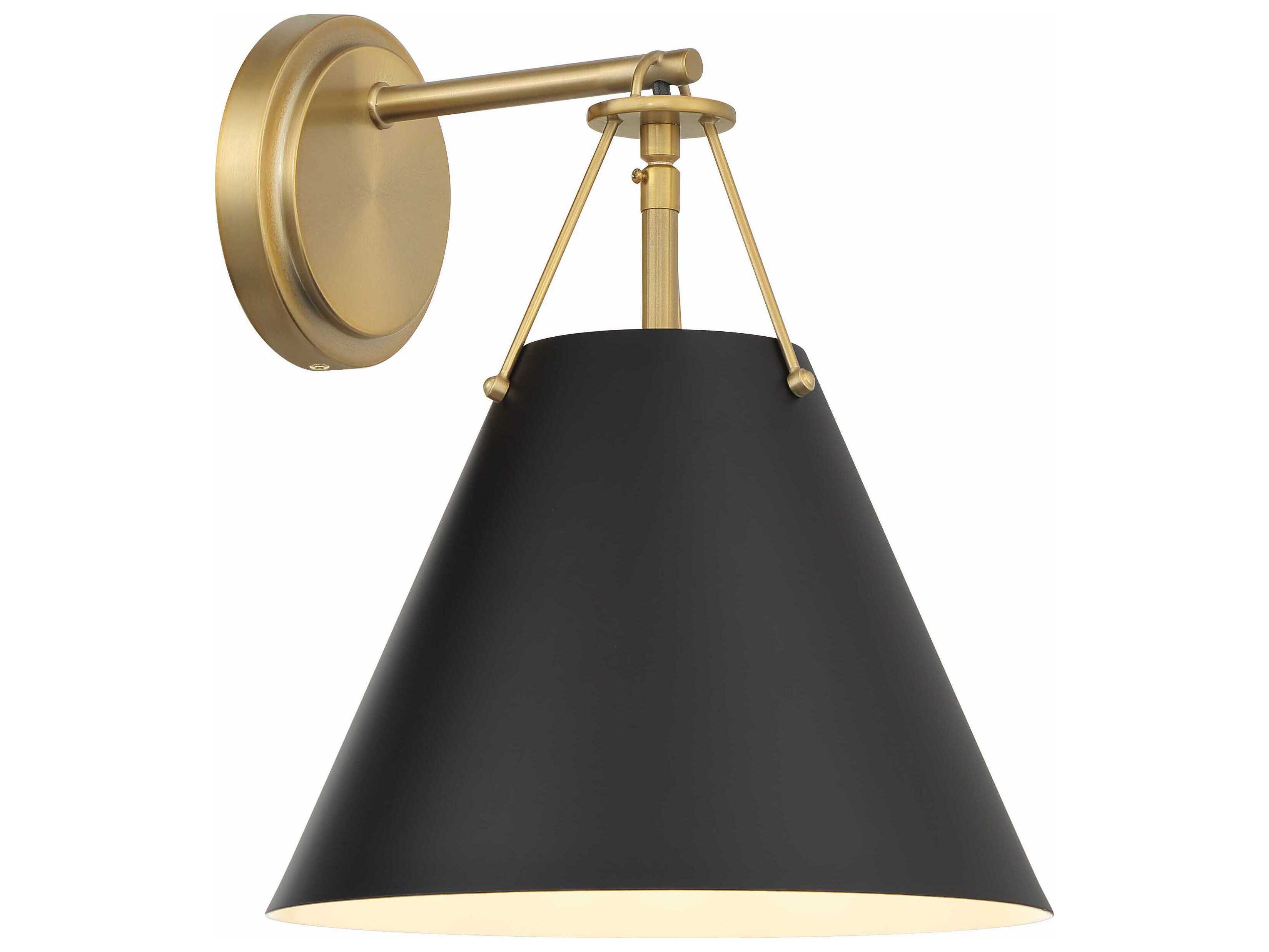 Crystorama Xavier 1-Light Vibrant Gold Wall Sconce