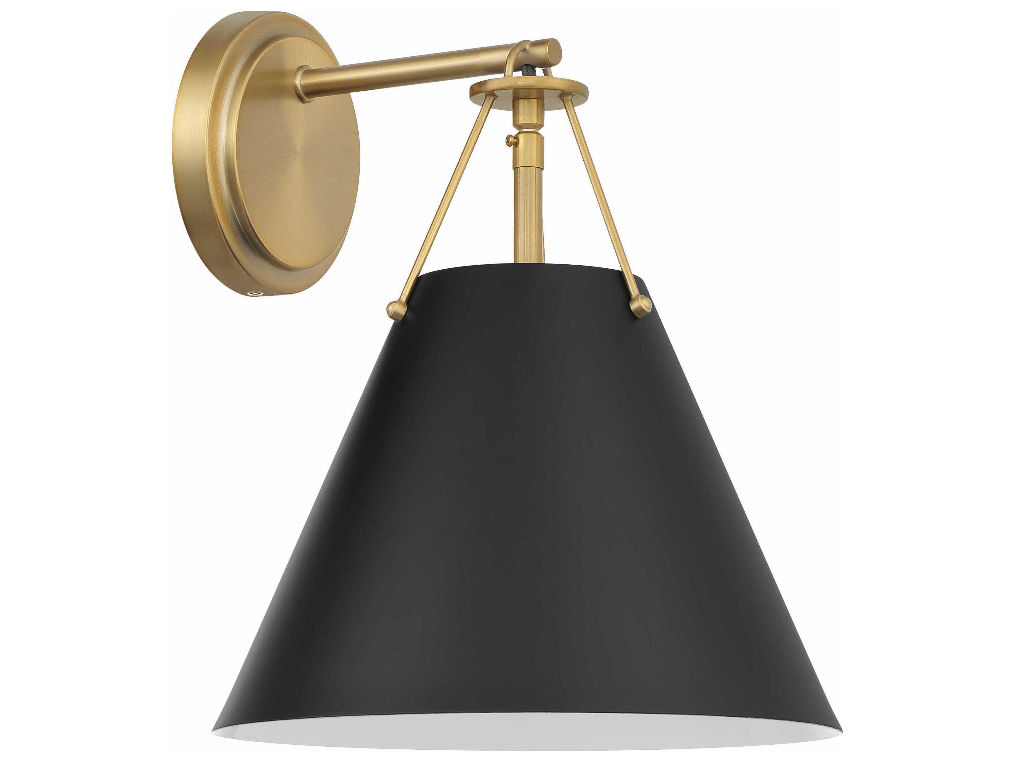 Crystorama Xavier 1-Light Vibrant Gold Wall Sconce