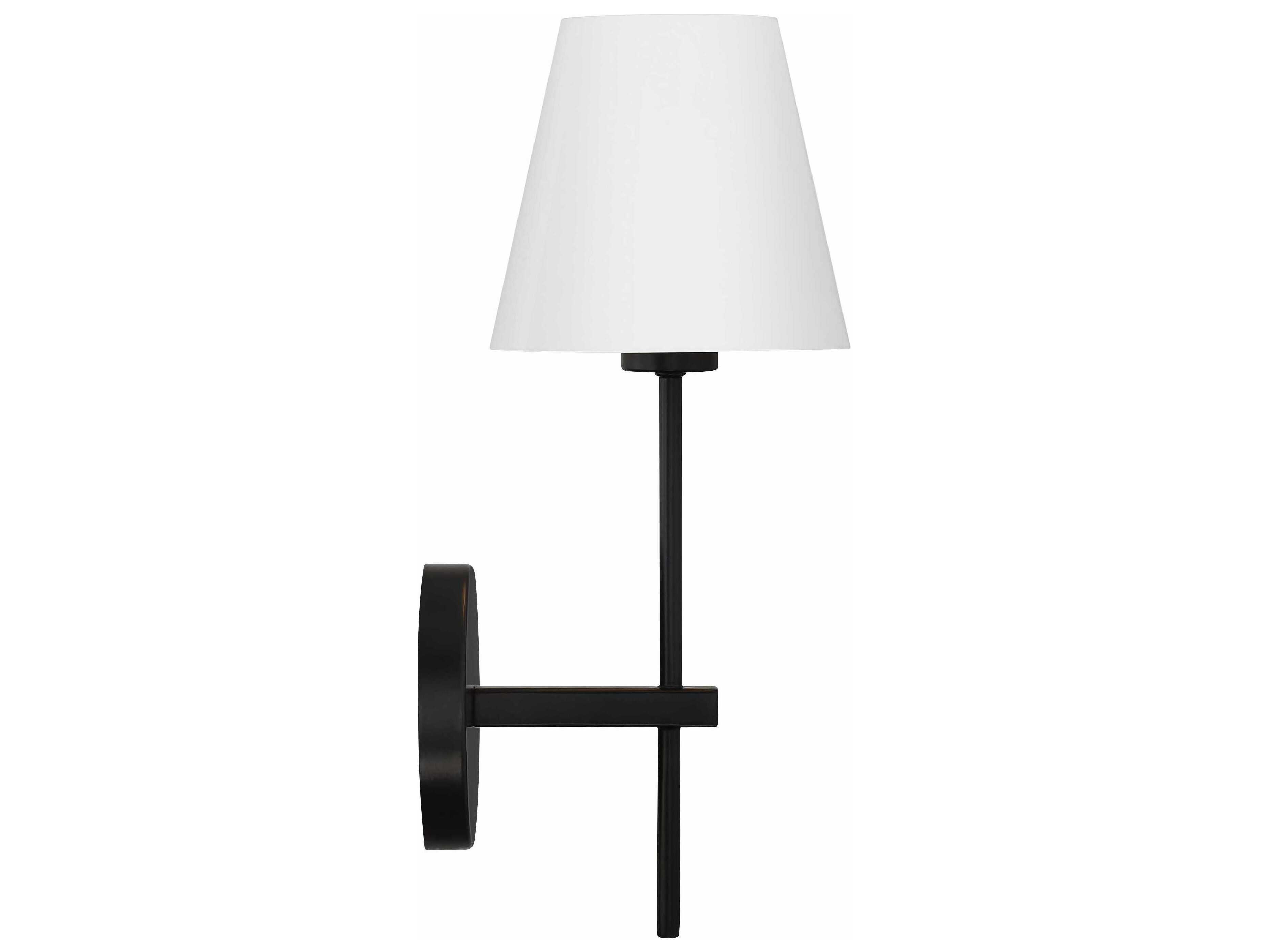 Crystorama Xavier 1-Light Matte Black Wall Sconce