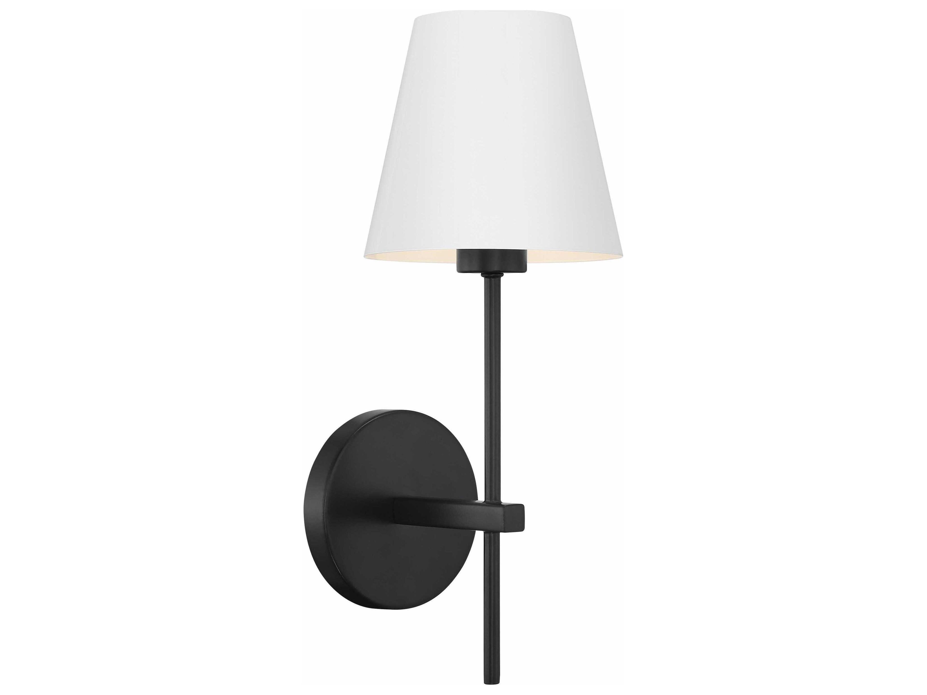Crystorama Xavier 1-Light Matte Black Wall Sconce