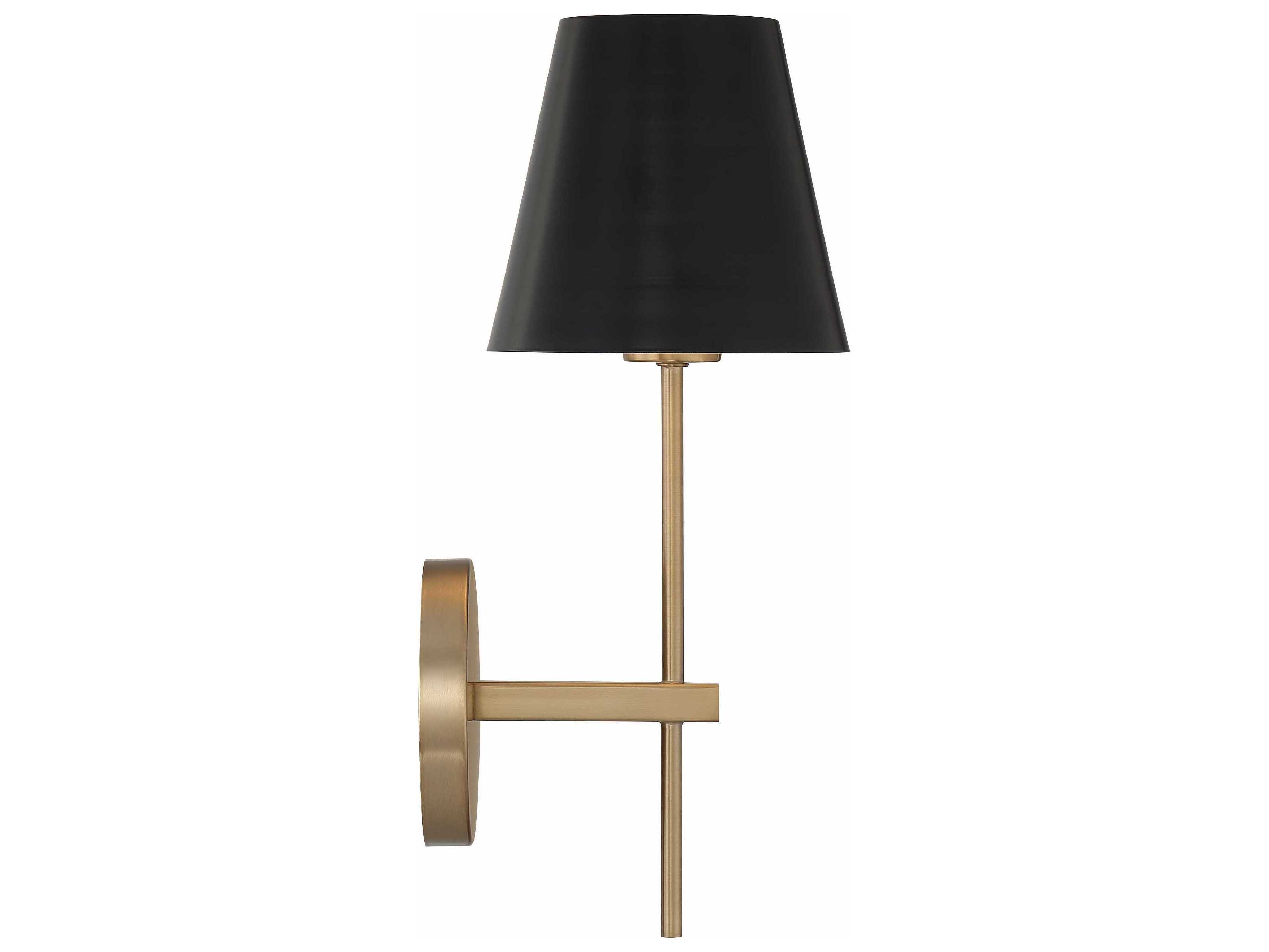 Crystorama Xavier 1-Light Vibrant Gold Wall Sconce