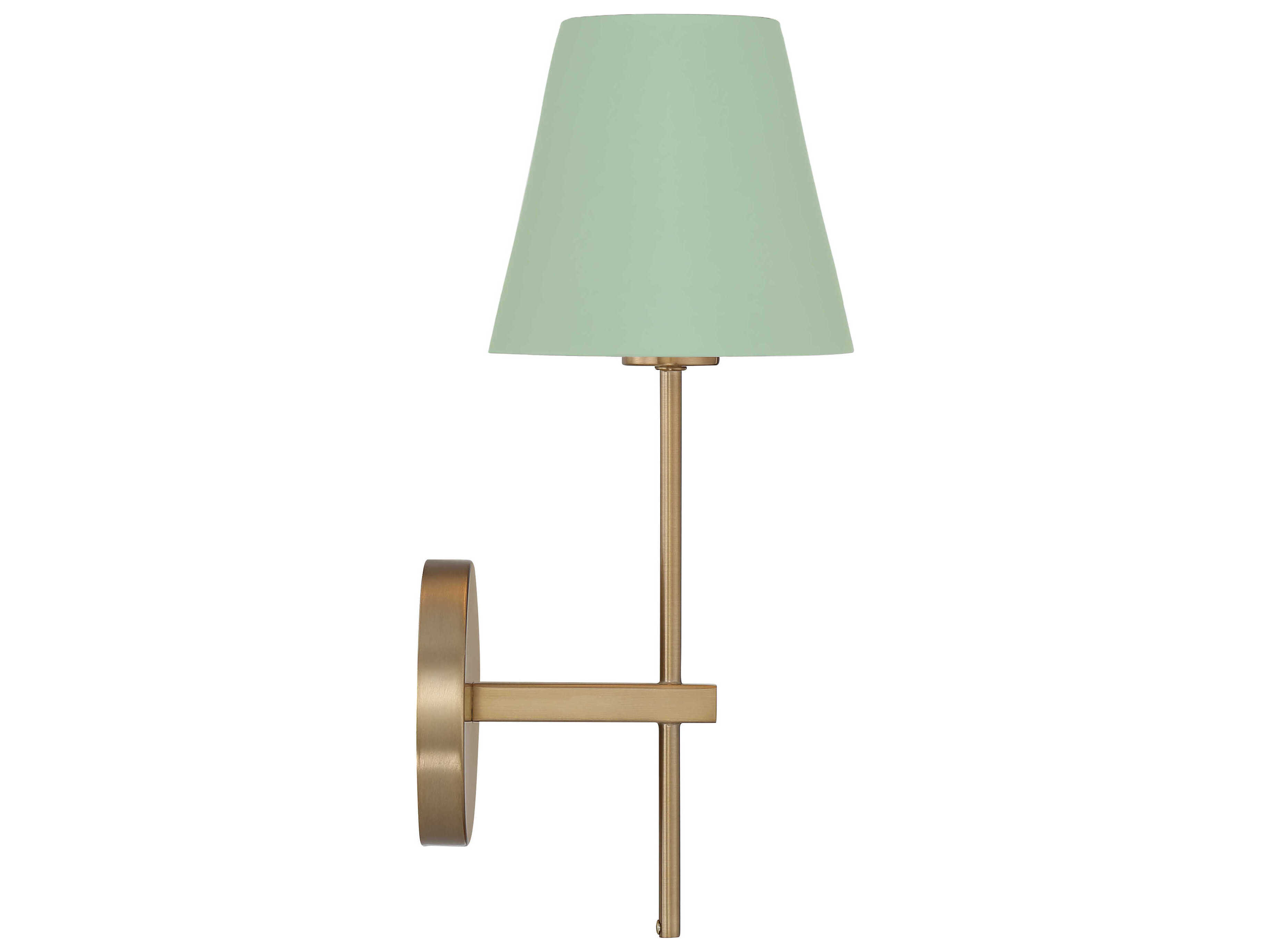 Crystorama Xavier 1-Light Vibrant Gold Green Wall Sconce