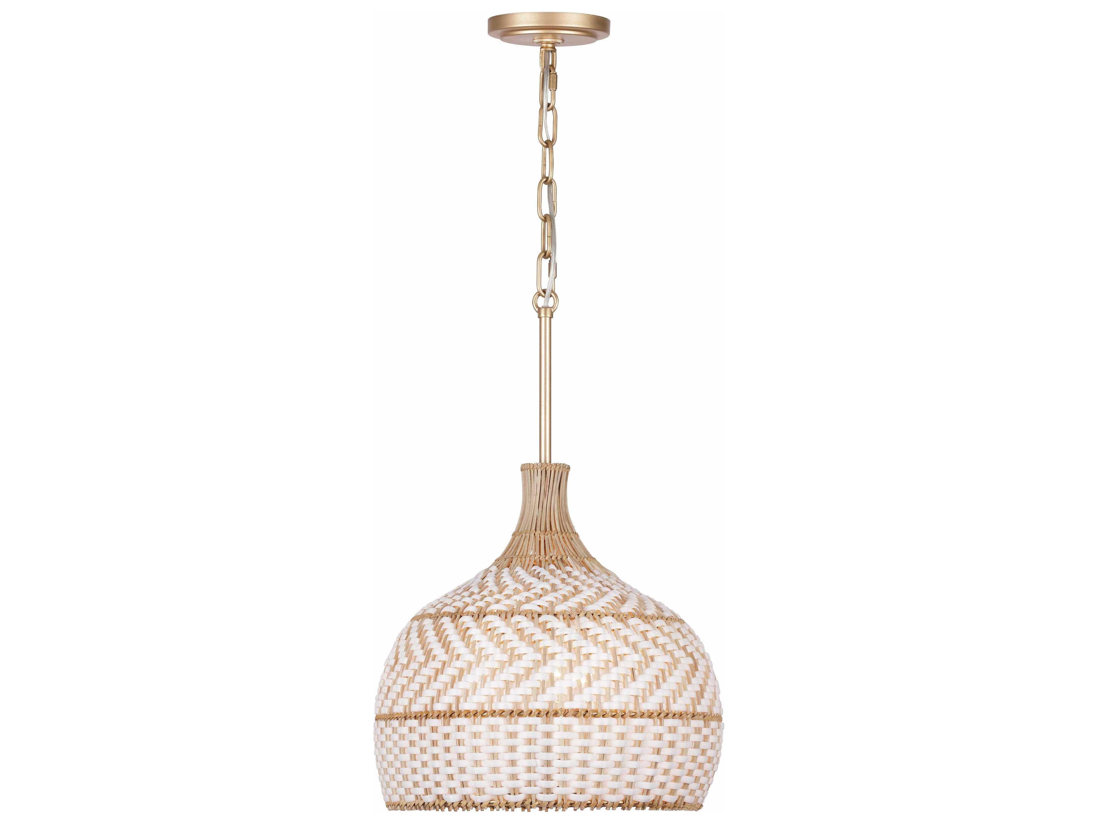 Crystorama Zanzibar 3-Light Soft Gold Pendant