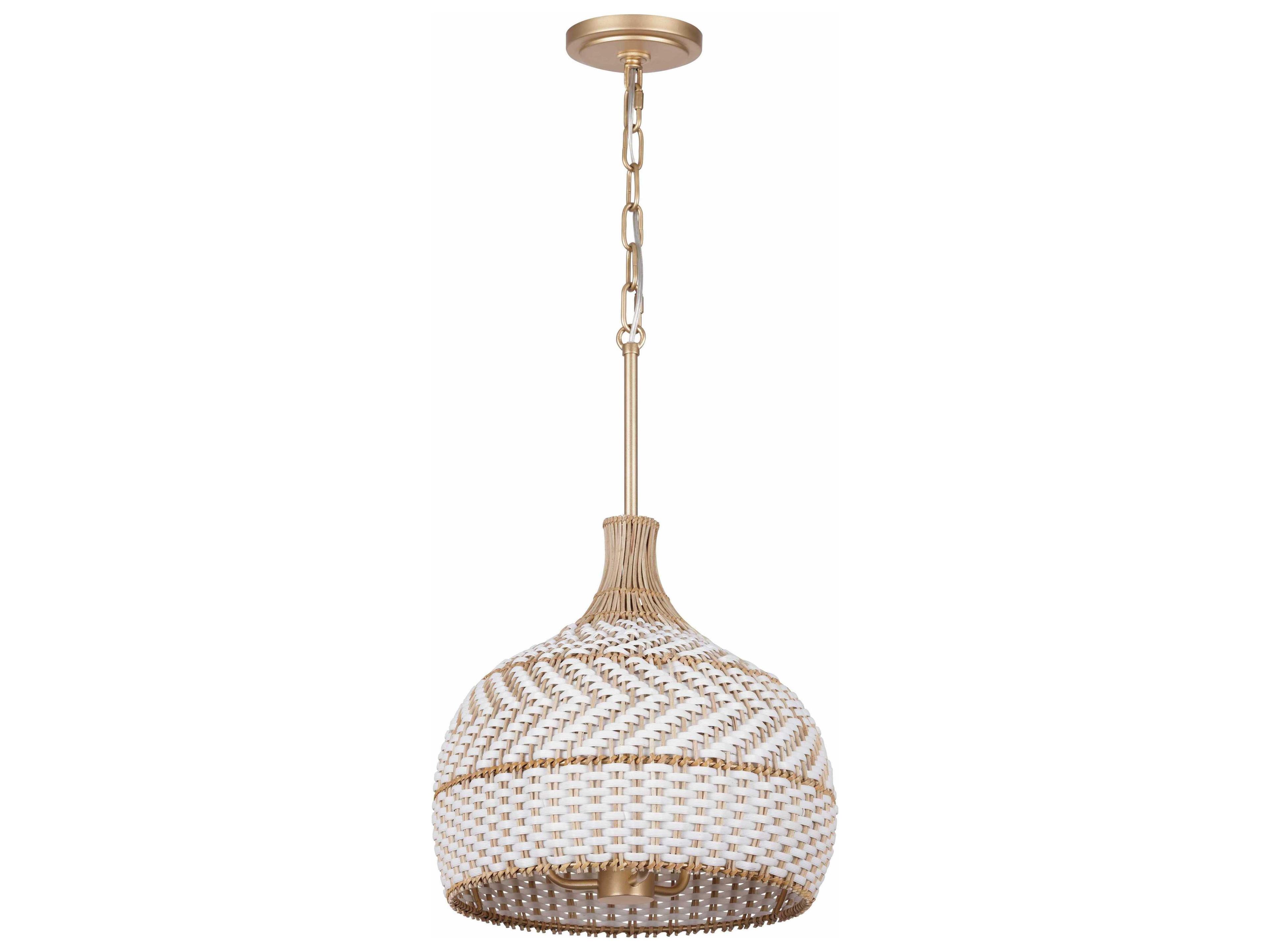 Crystorama Zanzibar 3-Light Soft Gold Pendant