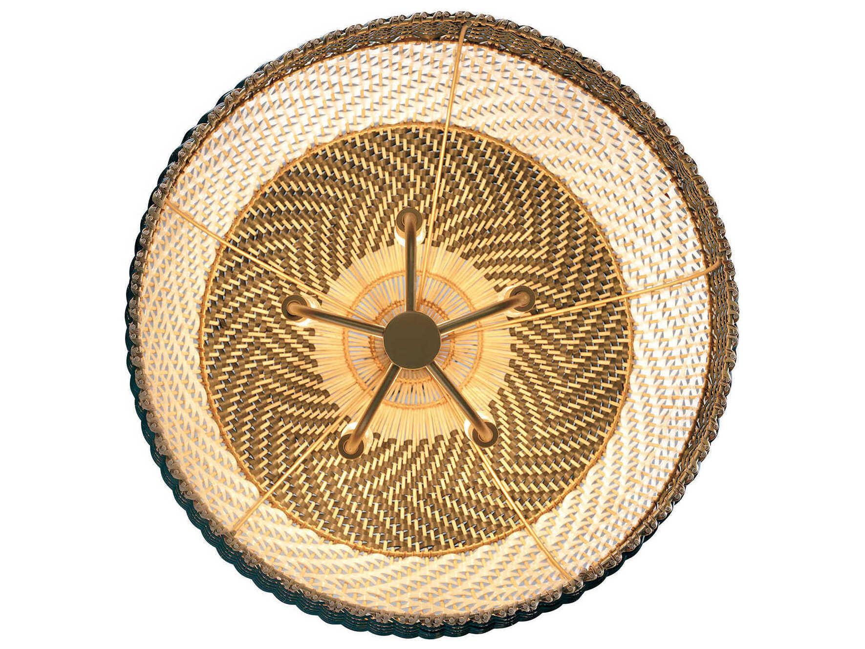 Crystorama Zanzibar 5-Light Soft Gold Black Pendant