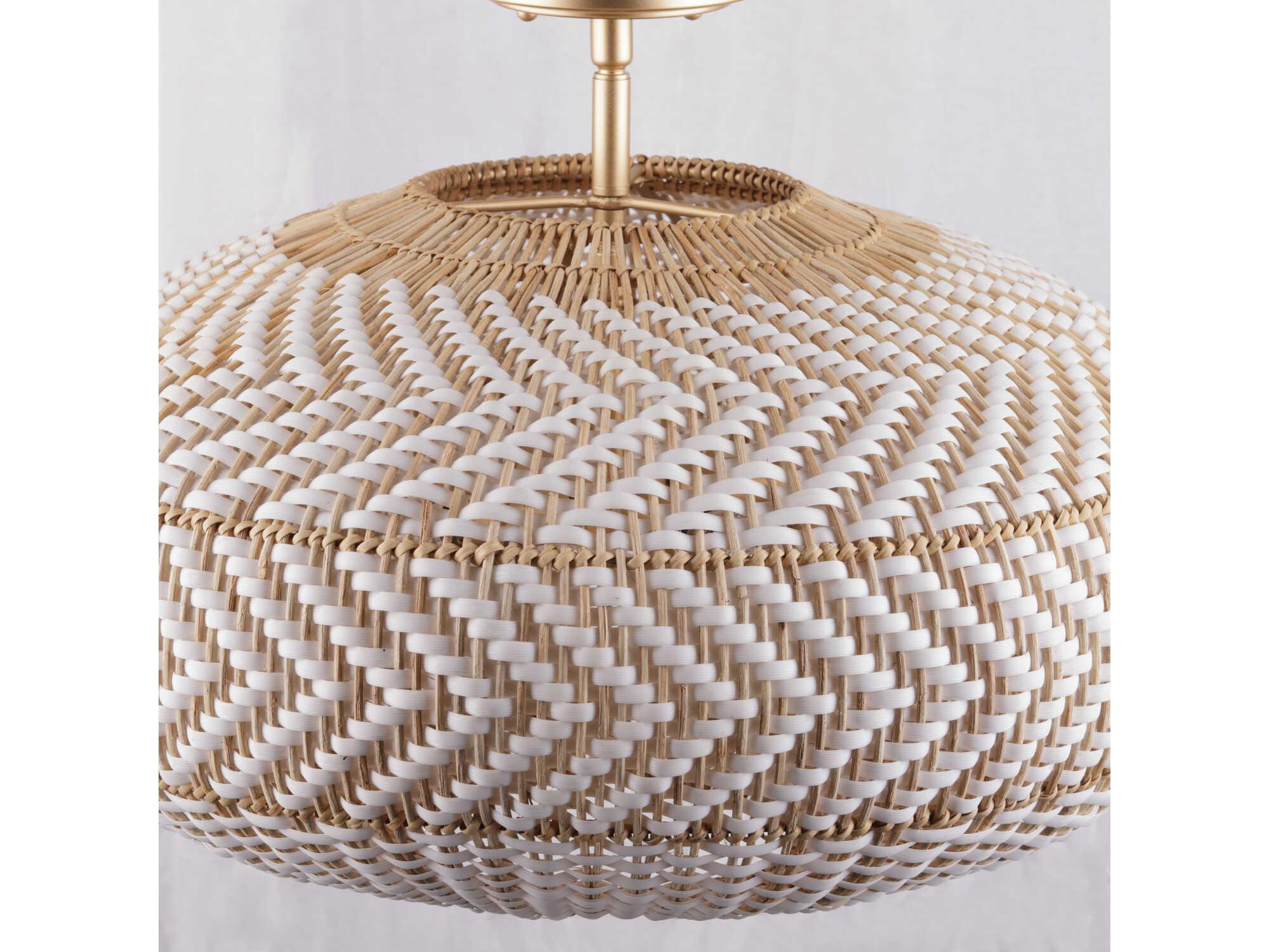 Crystorama Zanzibar 4-Light Soft Gold Round Semi Flush Mount