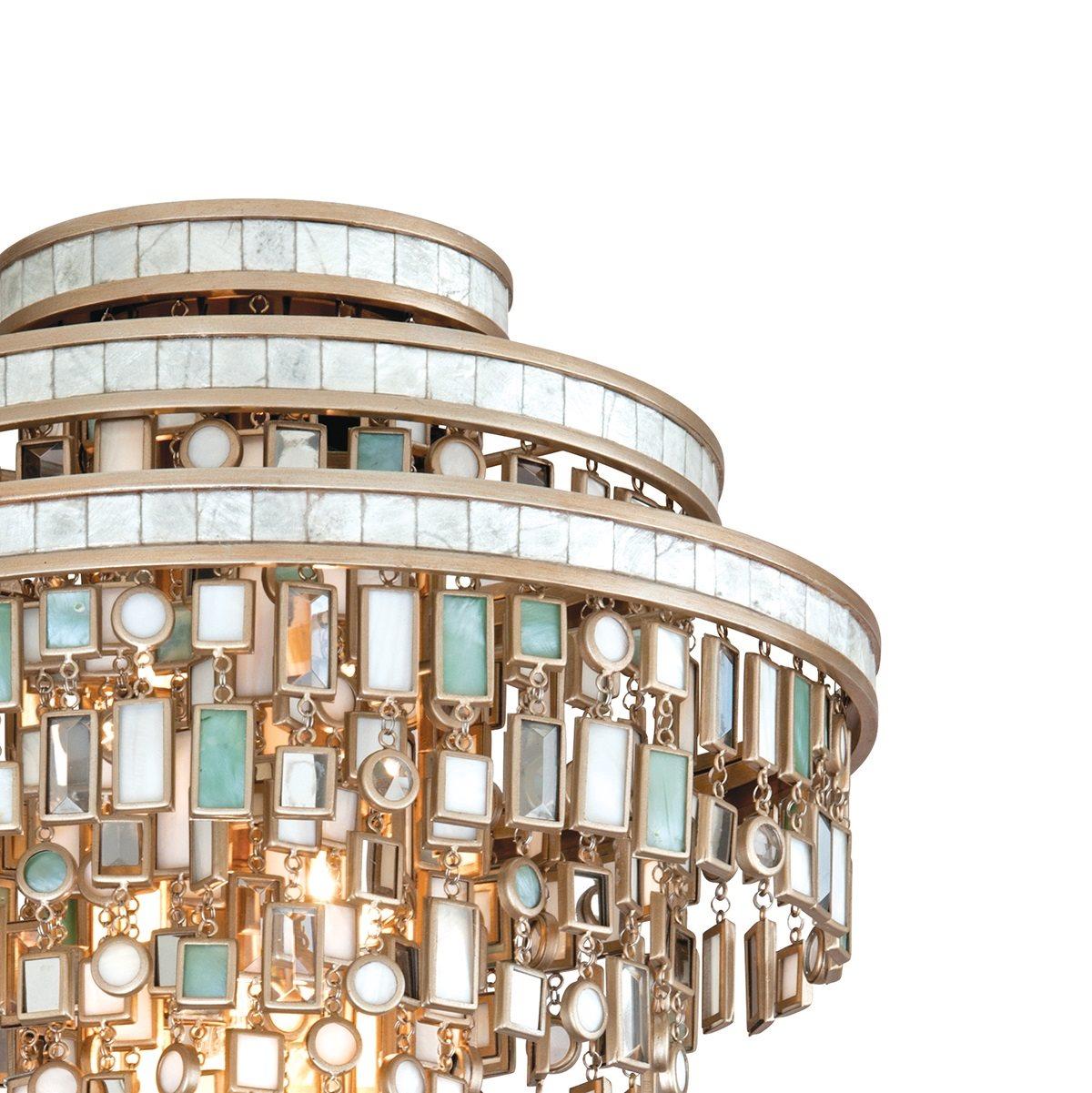 Corbett Lighting Dolcetti 3-Light Silver Tiered Flush Mount