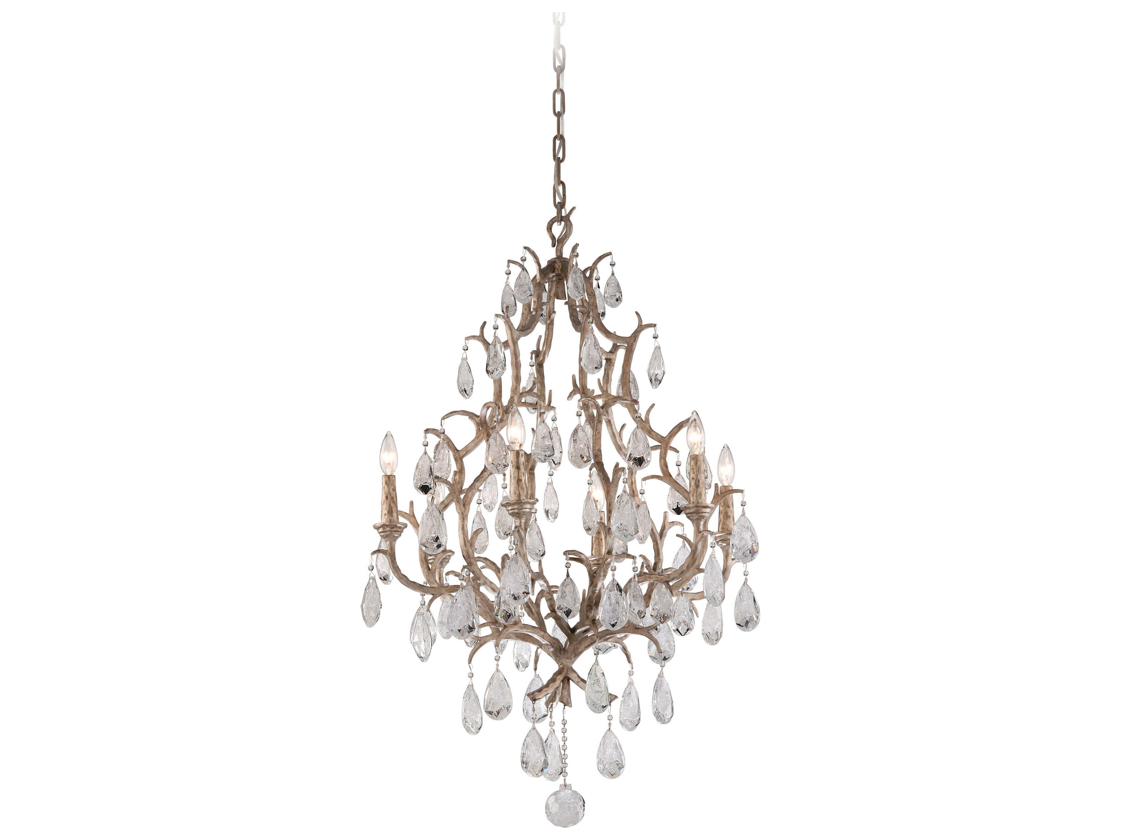 Corbett Lighting Amadeus 6-Light Vienna Bronze Glass Chandelier