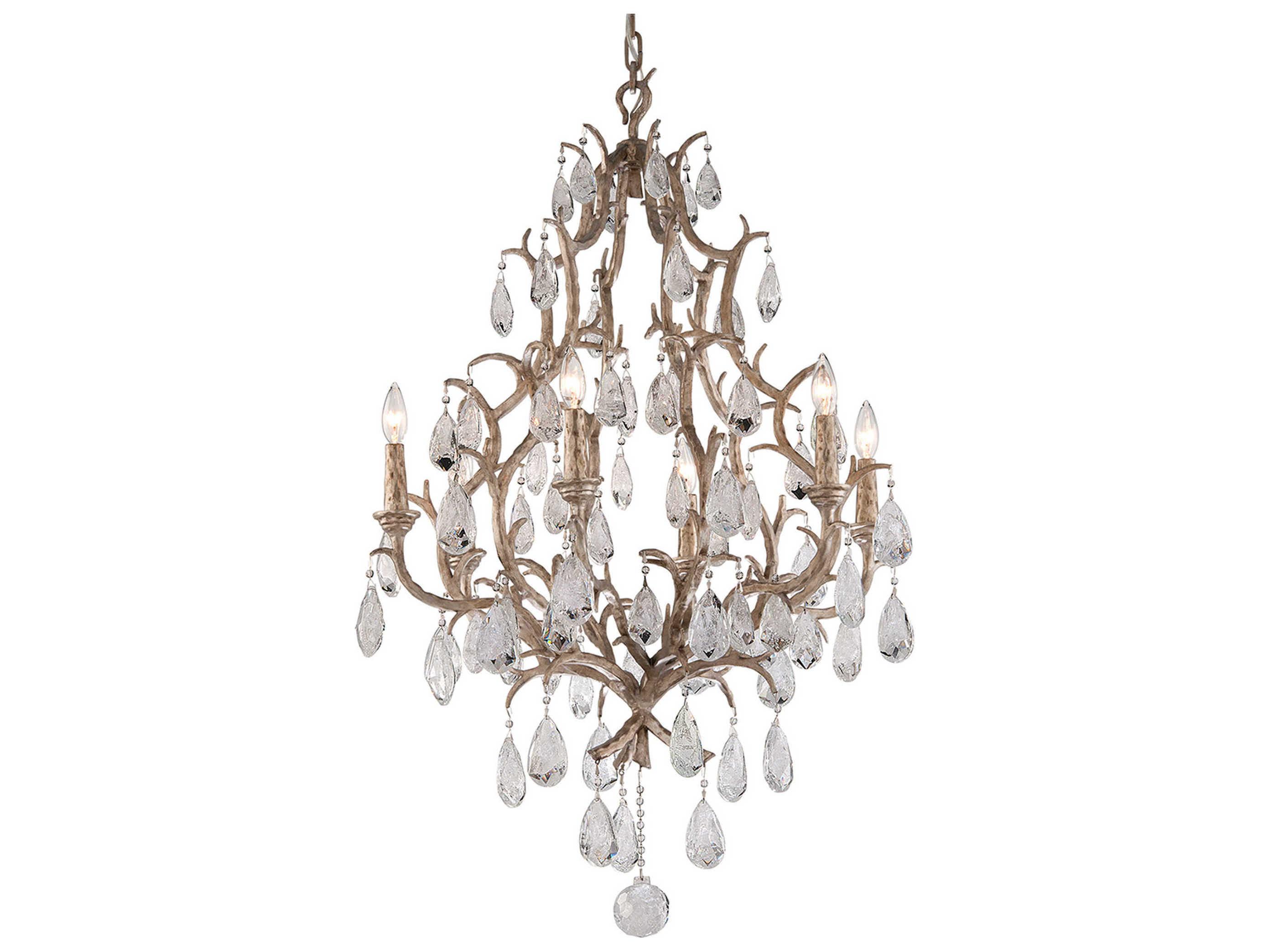 Corbett Lighting Amadeus 6-Light Vienna Bronze Glass Chandelier