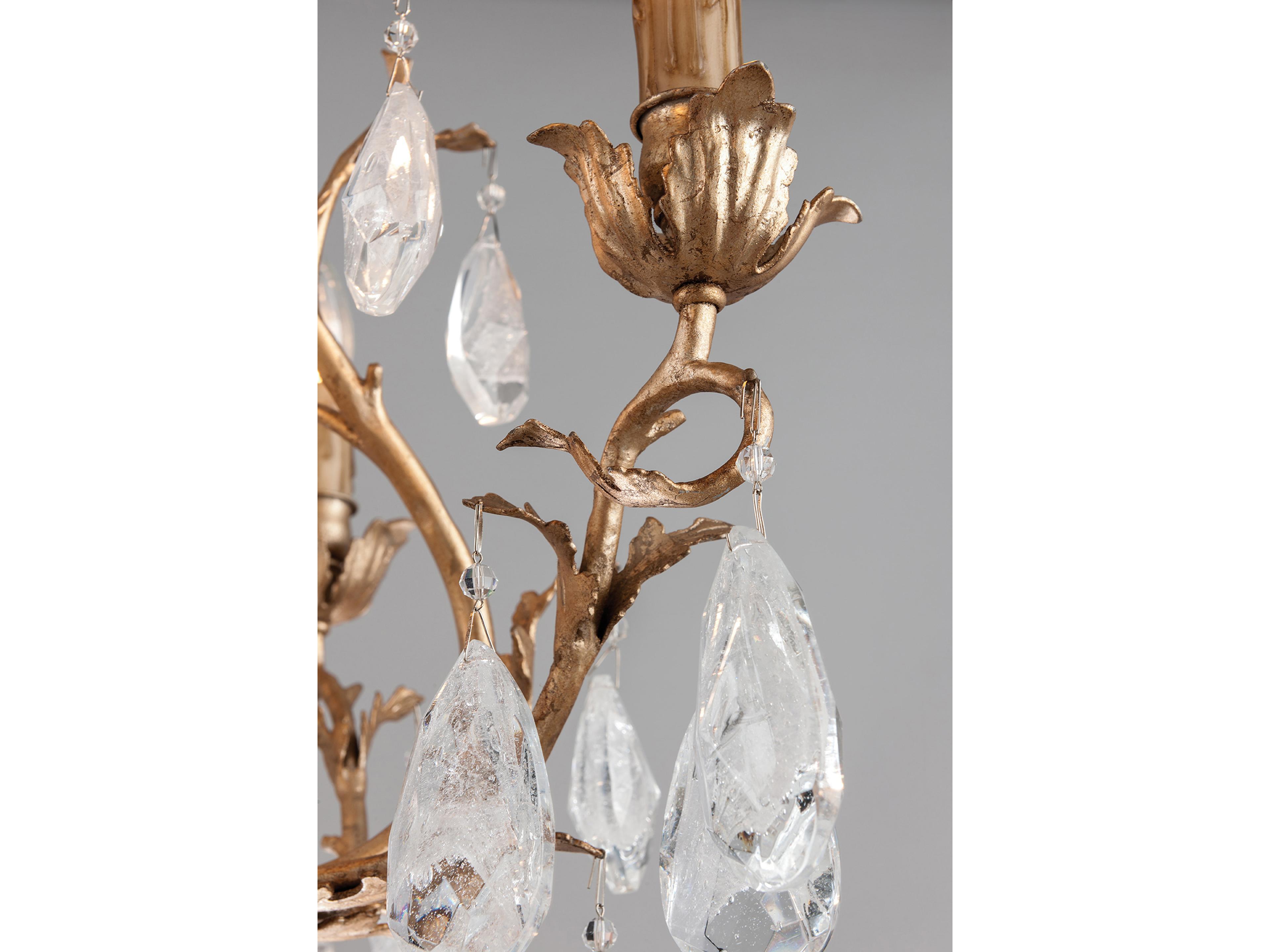 Corbett Lighting Amadeus 6-Light Vienna Bronze Glass Chandelier