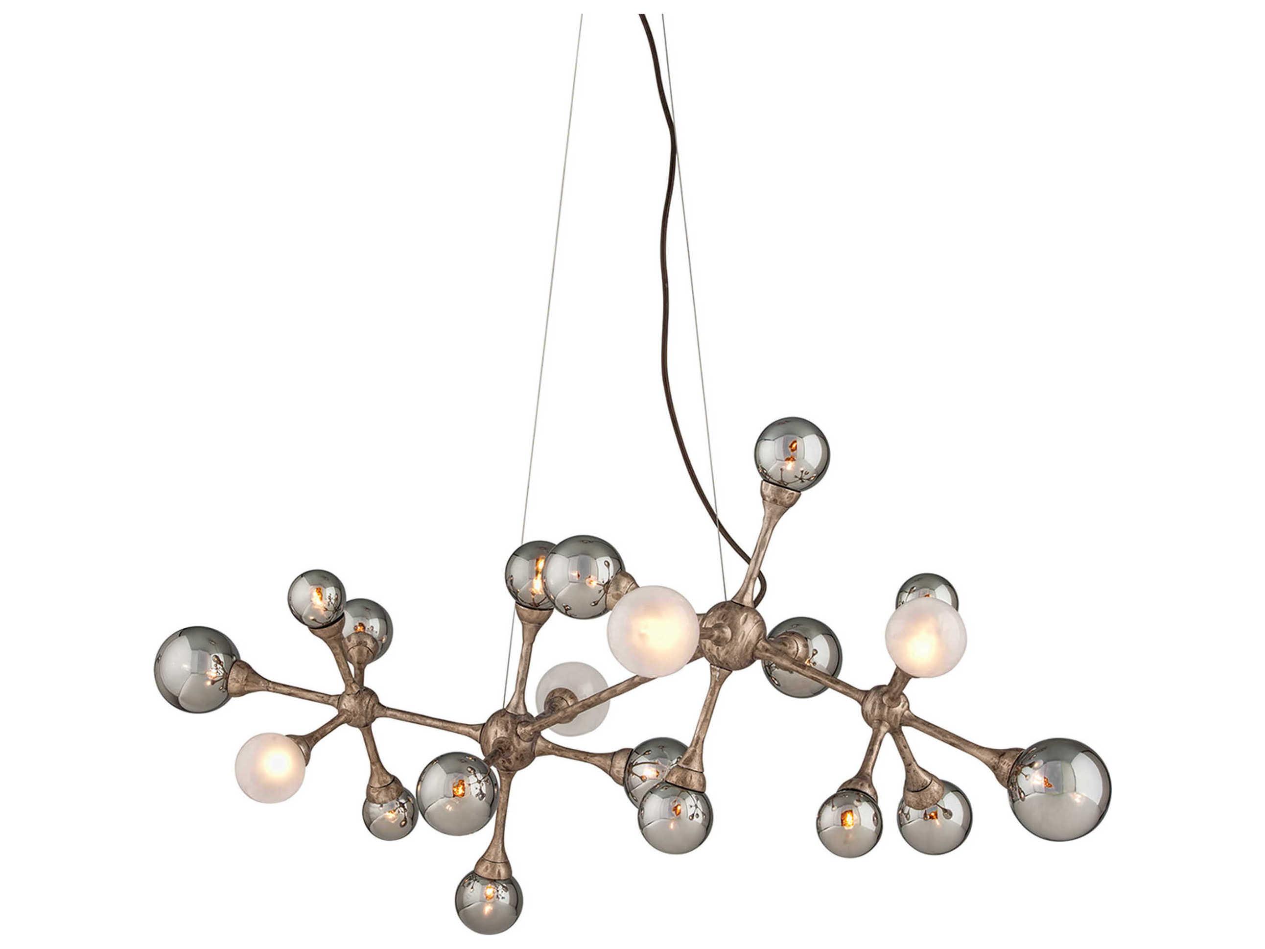 Corbett Lighting Element 20-Light Vienna Bronze Glass Globe Sputnik Island Pendant