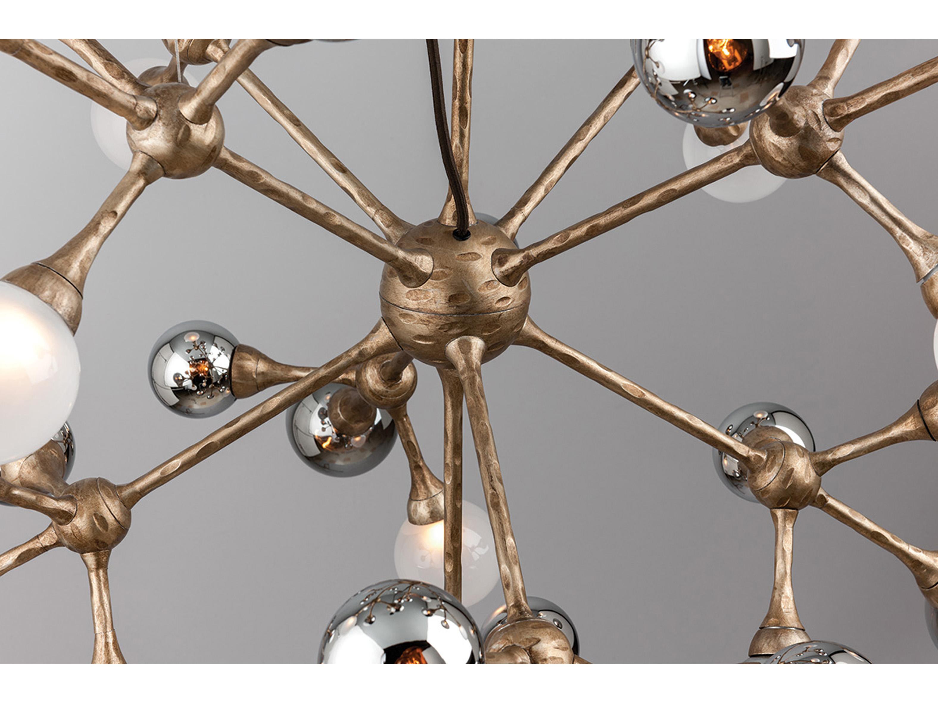 Corbett Lighting Element 20-Light Vienna Bronze Glass Globe Sputnik Island Pendant