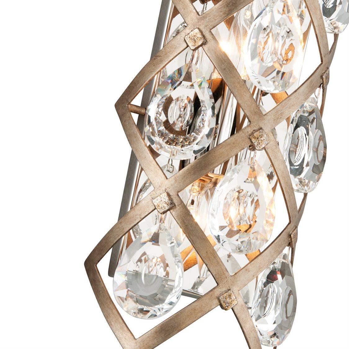 Corbett Lighting Tiara Bronze Crystal Wall Sconce
