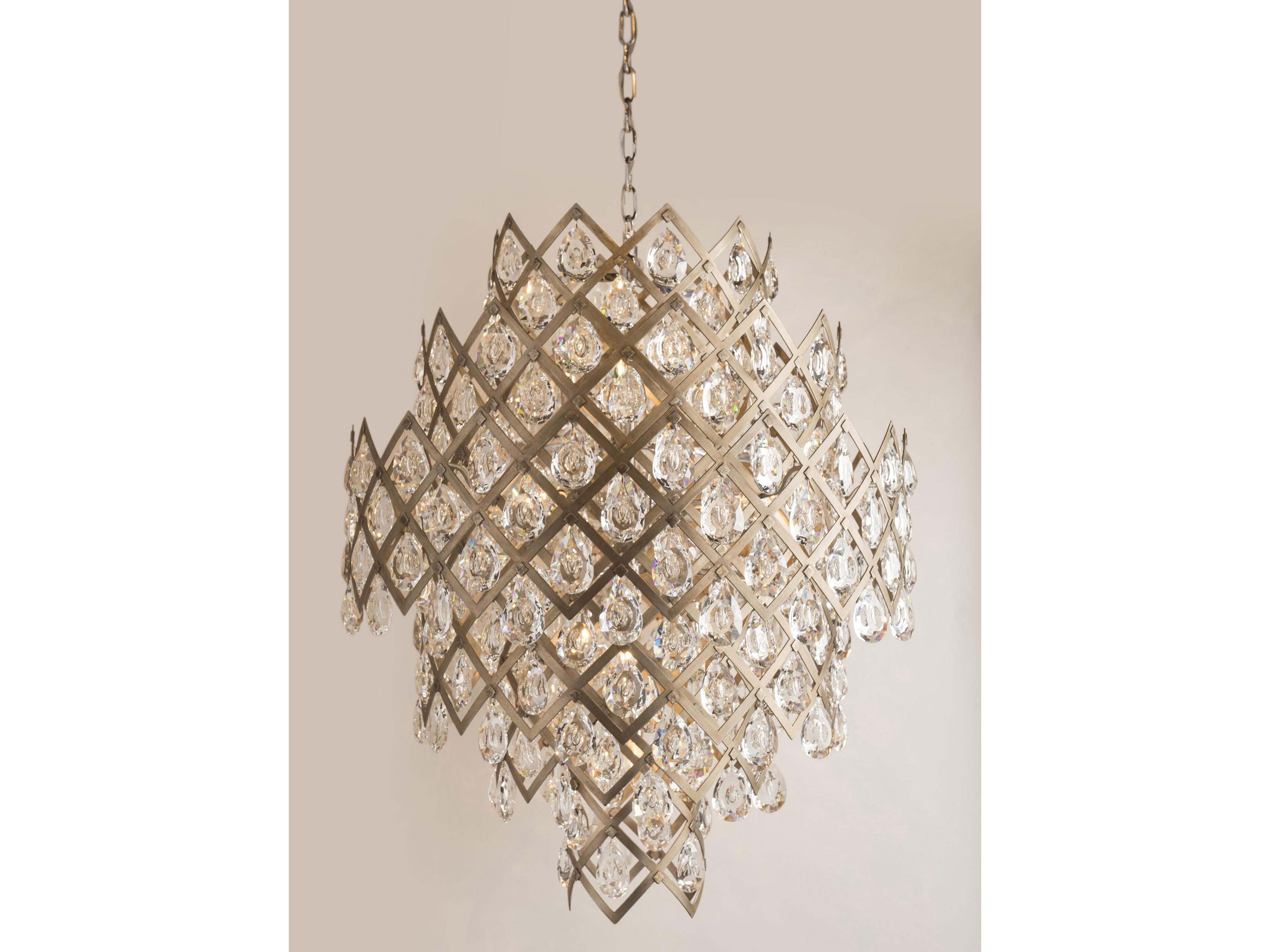 Corbett Lighting Tiara 11-Light Vienna Bronze Crystal Tiered Pendant