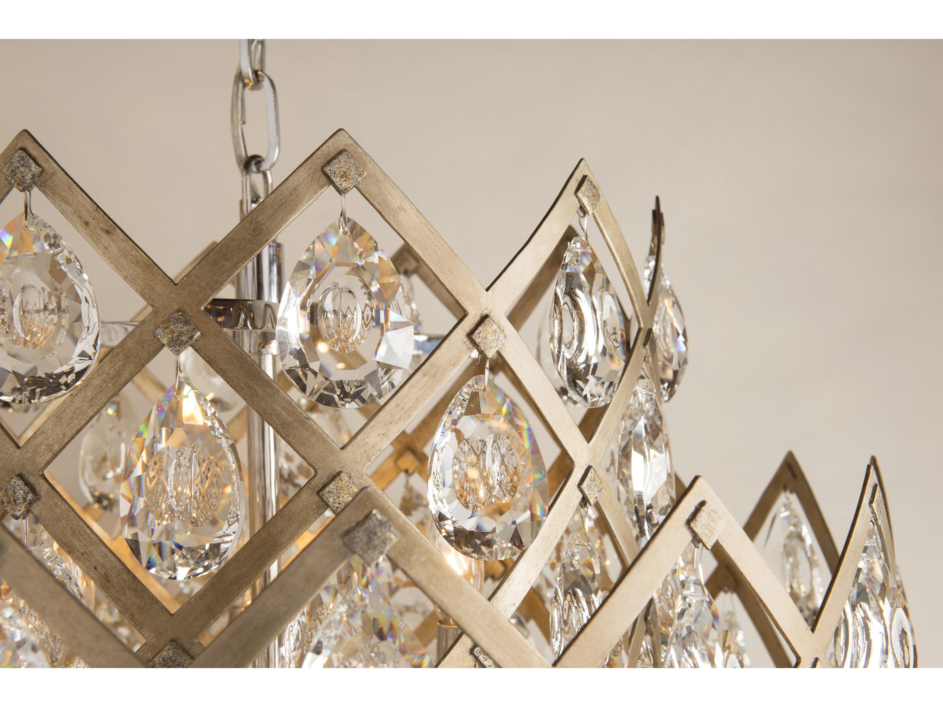 Corbett Lighting Tiara 11-Light Vienna Bronze Crystal Tiered Pendant