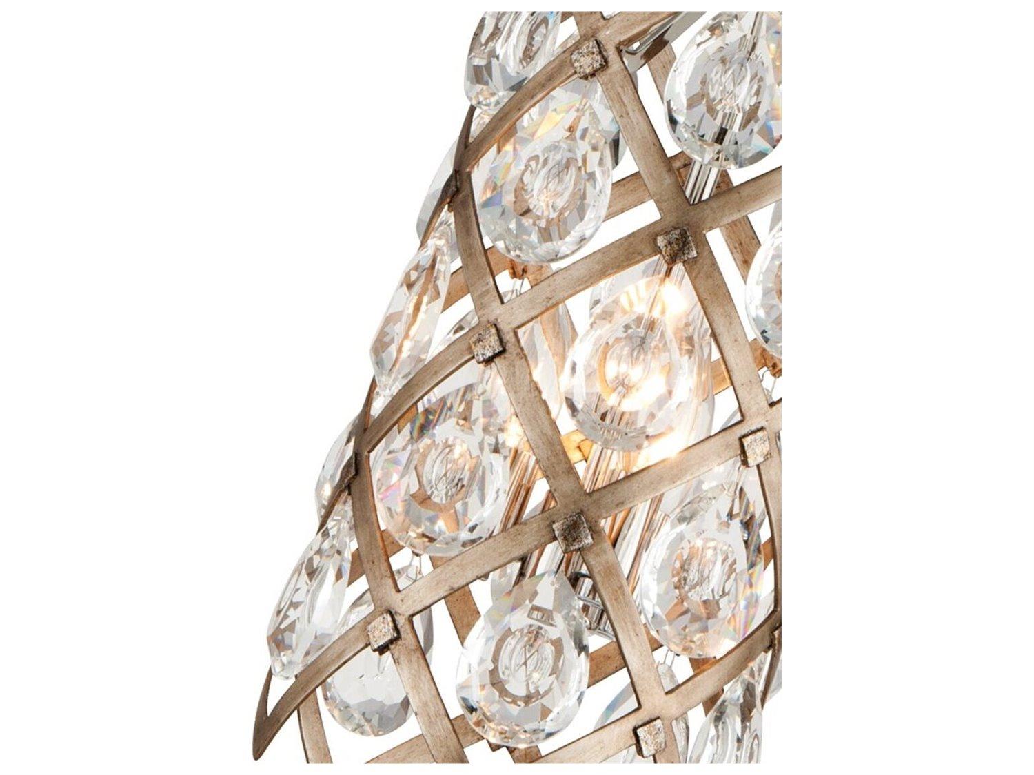 Corbett Lighting Tiara Bronze Crystal Cylinder Mini Pendant