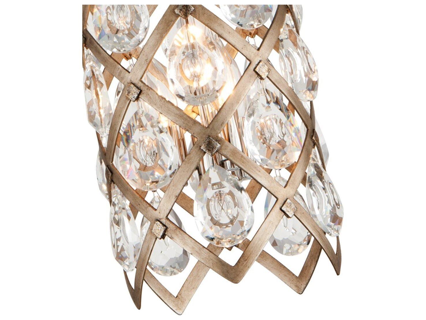 Corbett Lighting Tiara Bronze Crystal Cylinder Mini Pendant