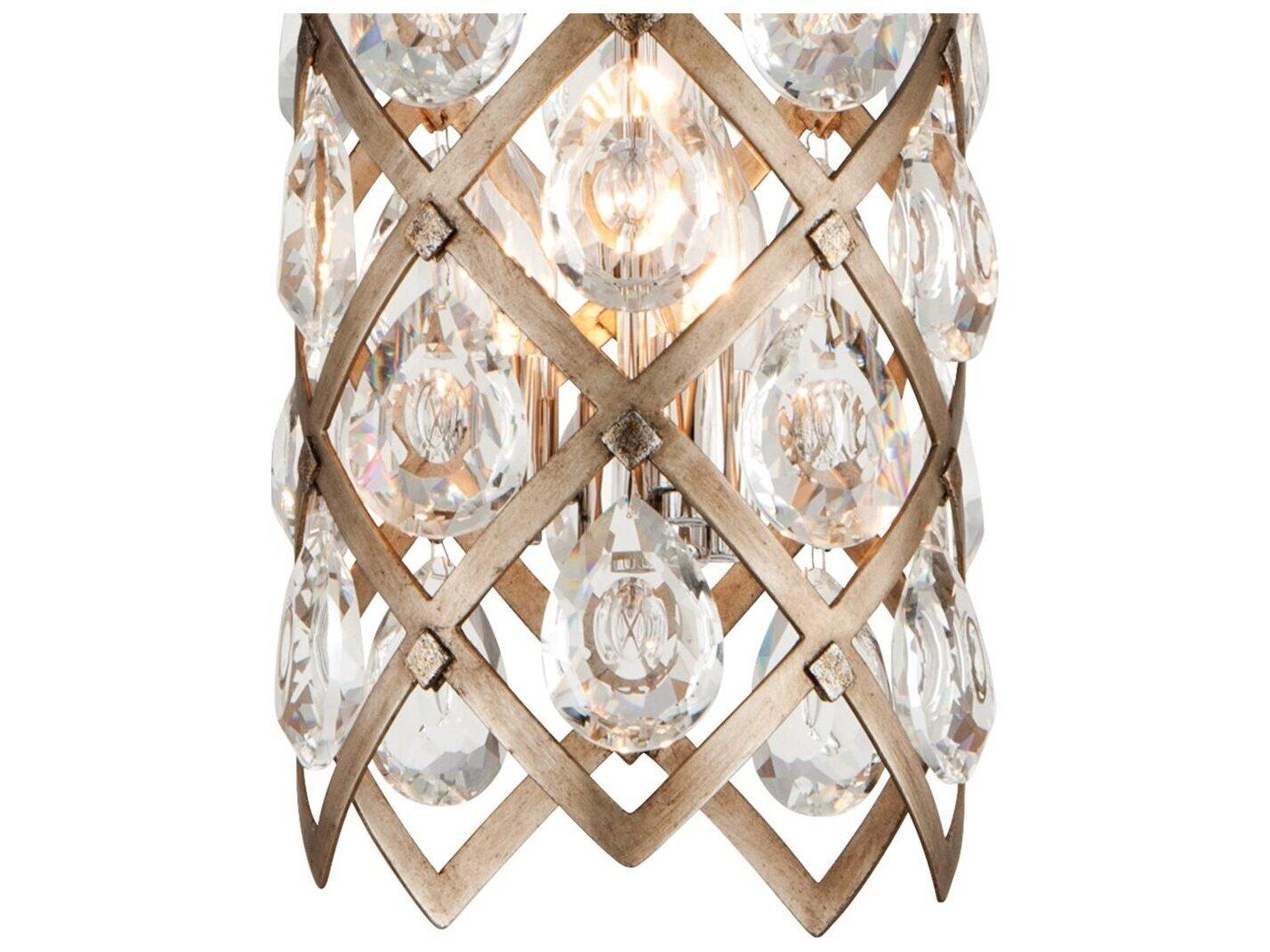 Corbett Lighting Tiara Bronze Crystal Cylinder Mini Pendant