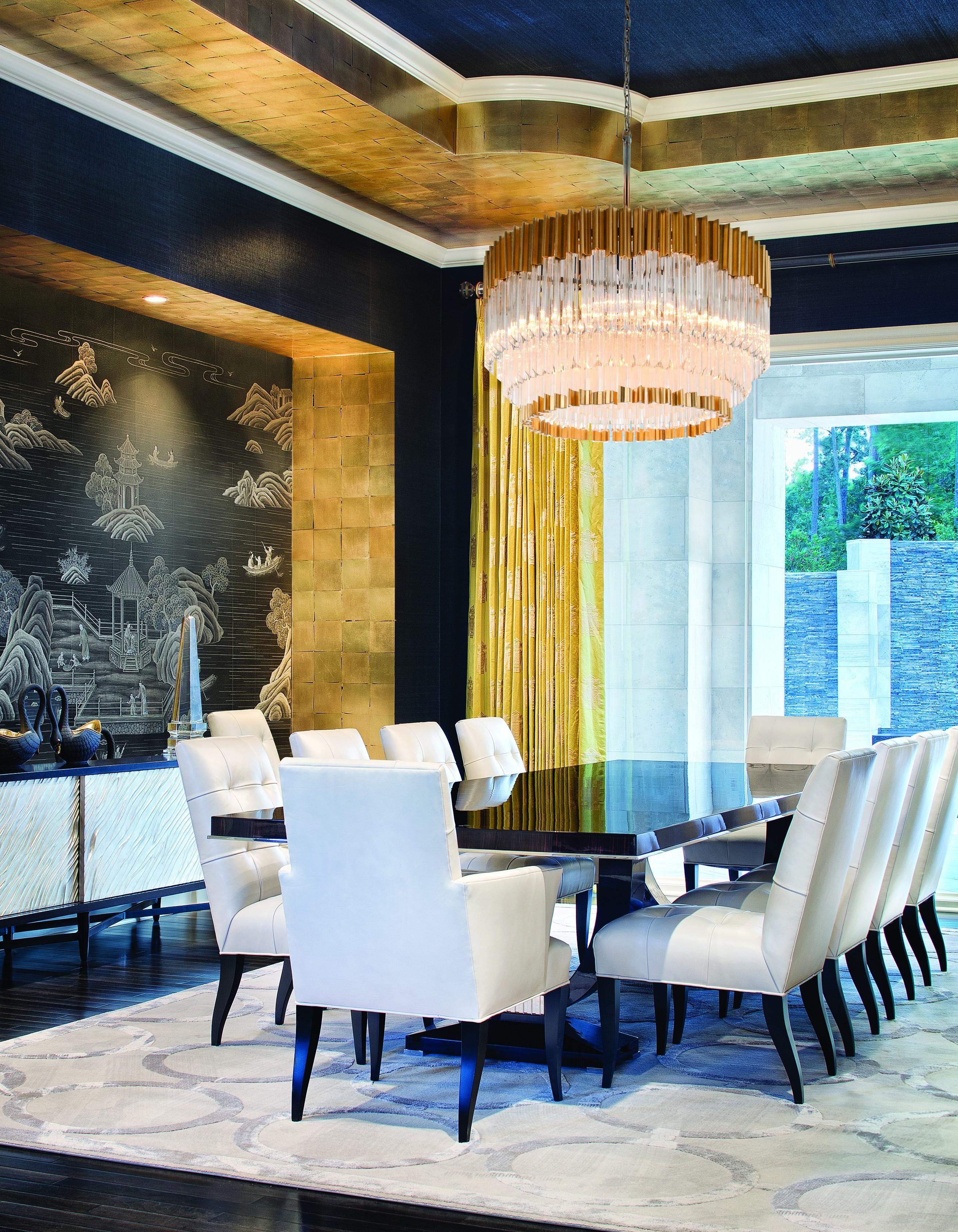 Corbett Lighting Charisma Gold Crystal Tiered Pendant