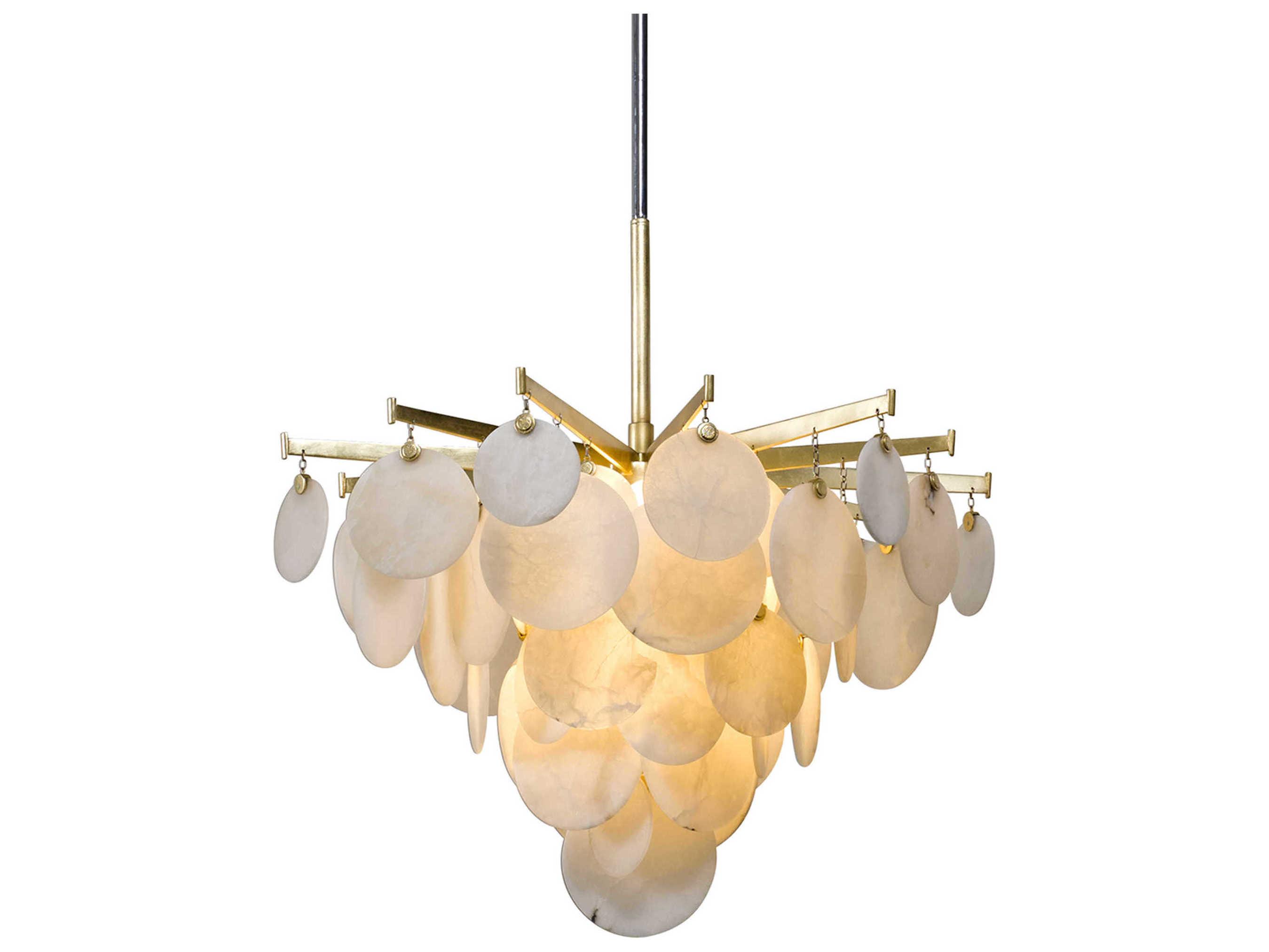 Corbett Lighting Serenity 1-Light Gold Leaf LED Tiered Pendant