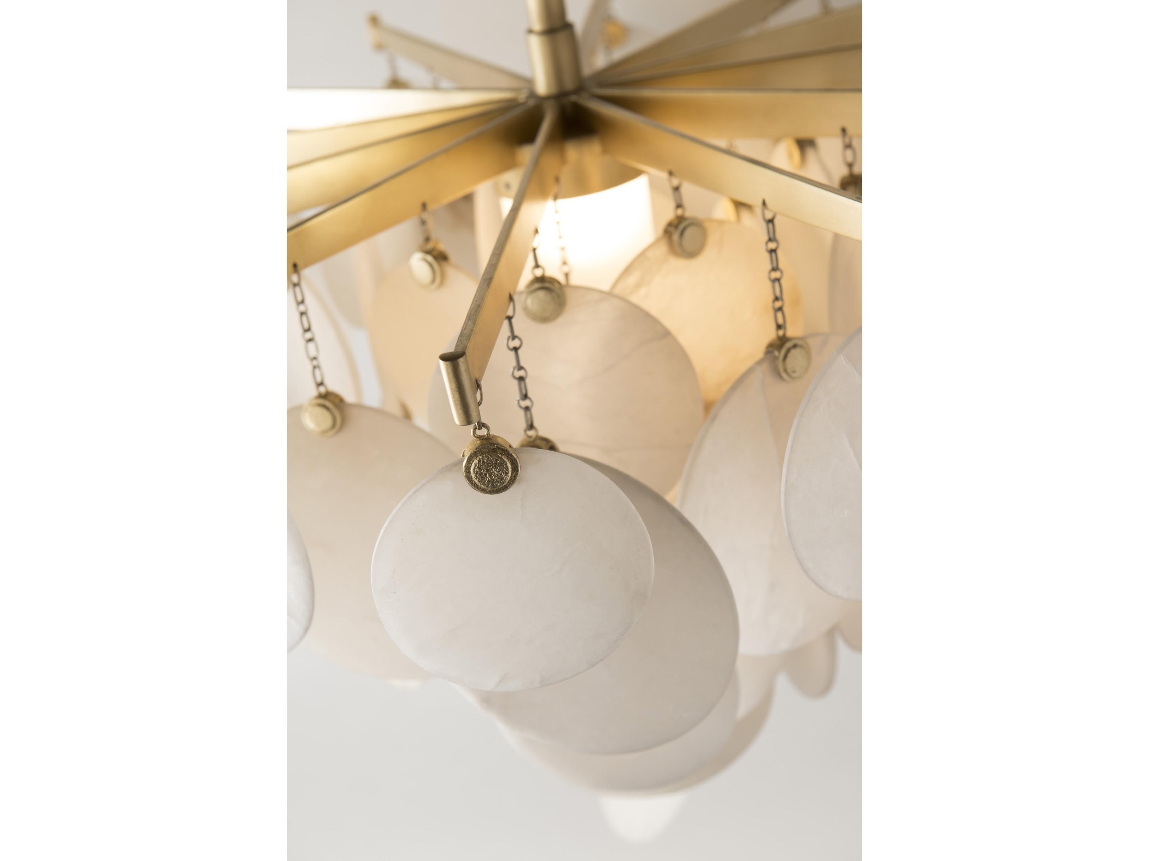 Corbett Lighting Serenity 1-Light Gold Leaf LED Tiered Pendant